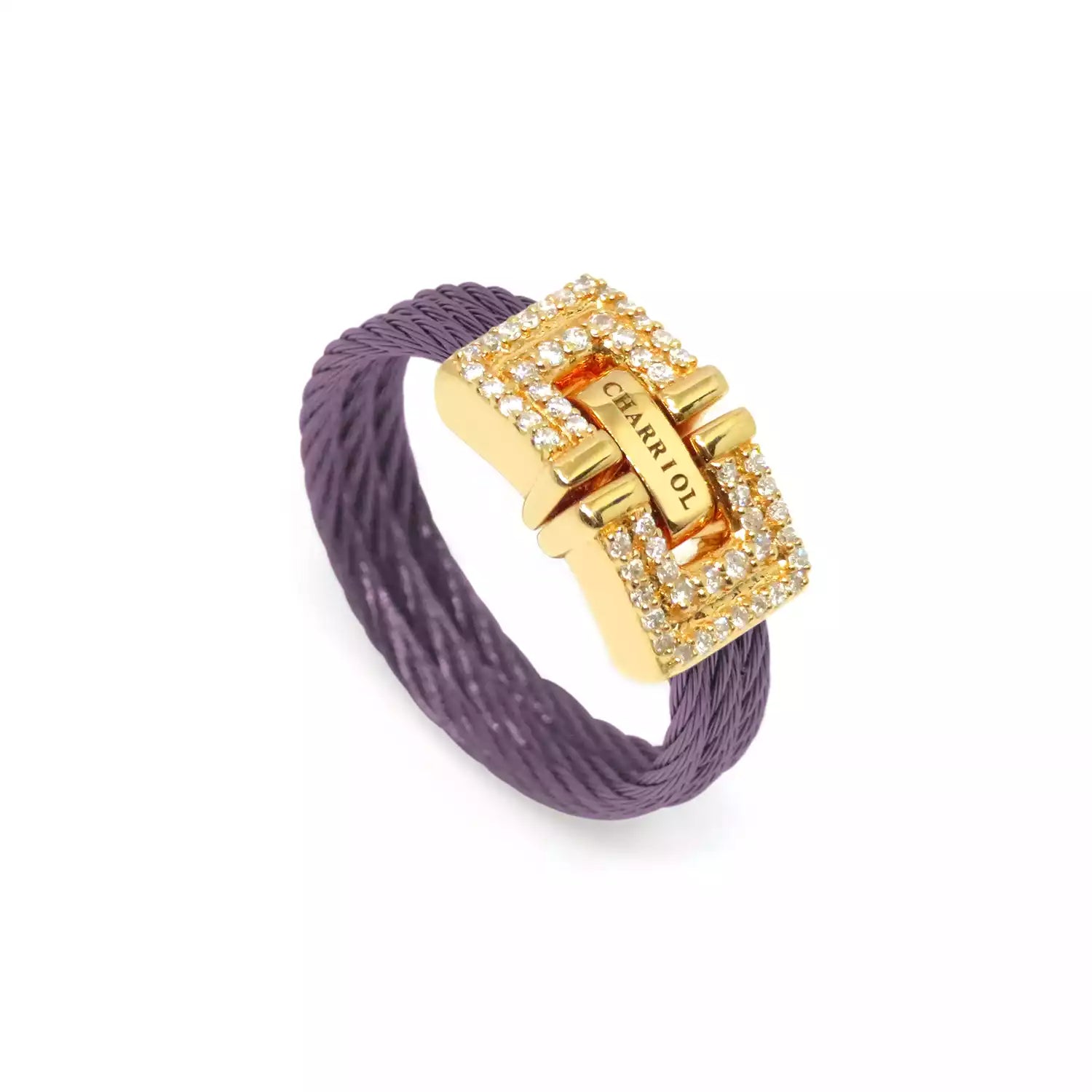 Purple_Gold 18KT with 54 Diamonds 0.21ct