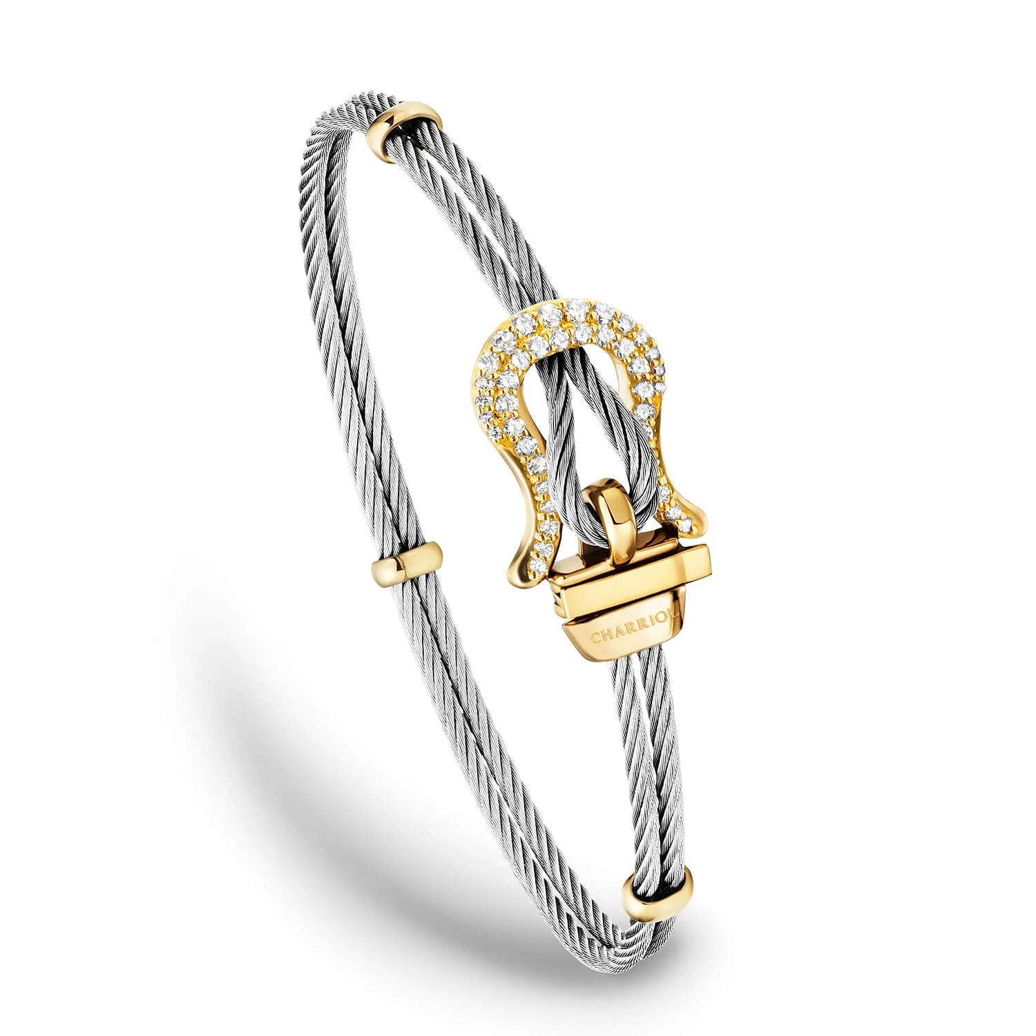 Steel_Gold 18KT with 40 Diamonds 0.29ct