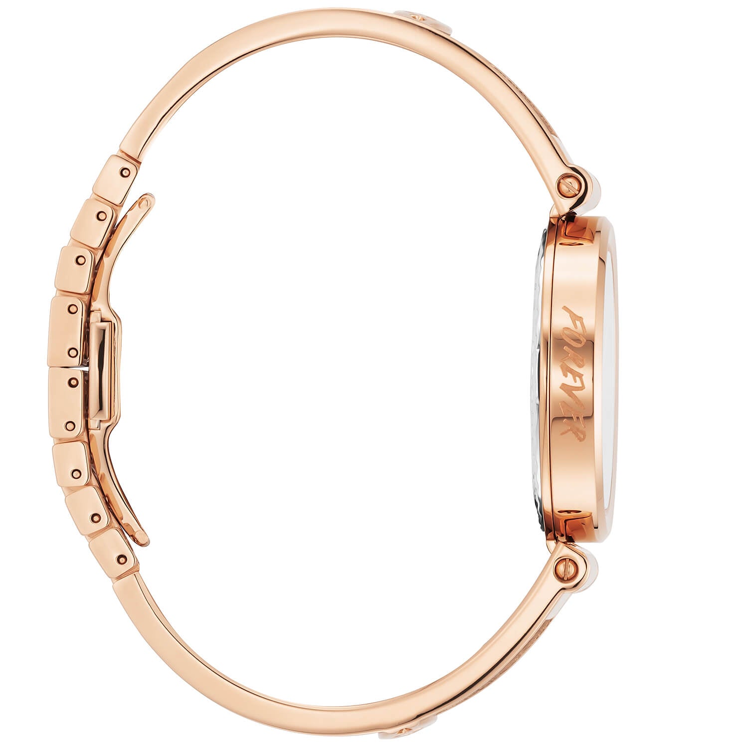 FOREVER, 32MM, QUARTZ CALIBRE, MOTHER-OF-PEARL DIAL, ROSE GOLD PVD BEZEL, STEEL CABLE BRACELET - Charriol Geneve - Watch