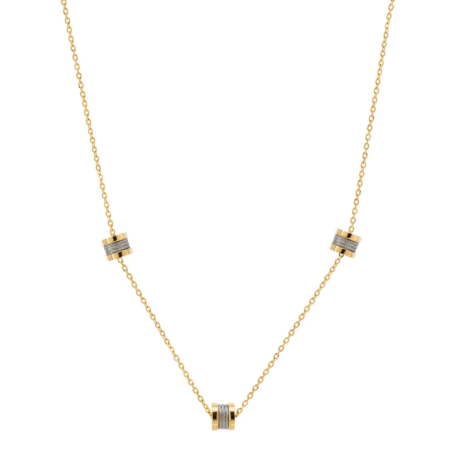 Steel_Yellow Gold_40cm to 50cm