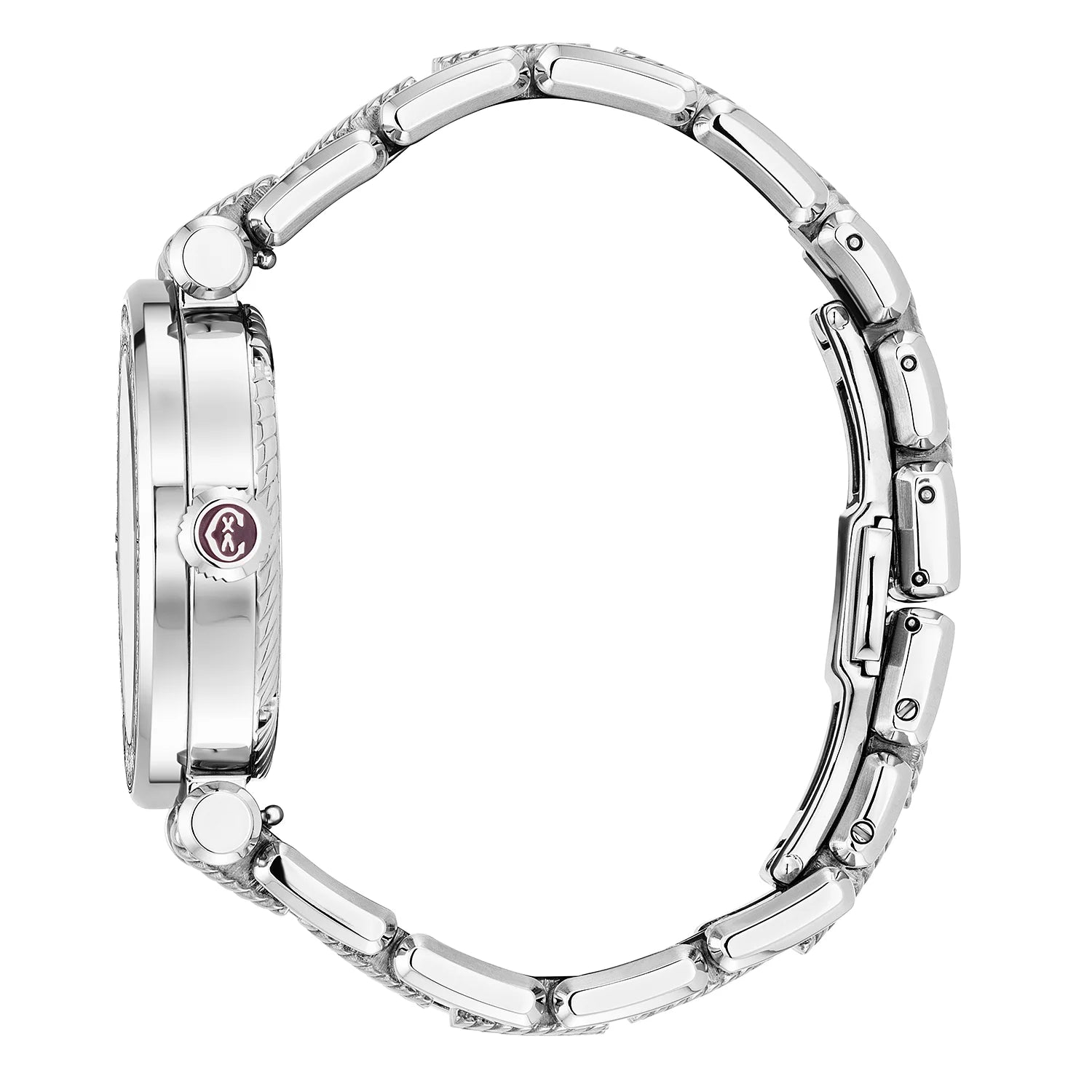 NAVIGATOR CRUISE, 36MM, QUARTZ CALIBRE, MOTHER-OF-PEARL DIAL, 30 DIAMONDS BEZEL, STEEL INTERCHANGEABLE BRACELET - Charriol Geneve - Watch