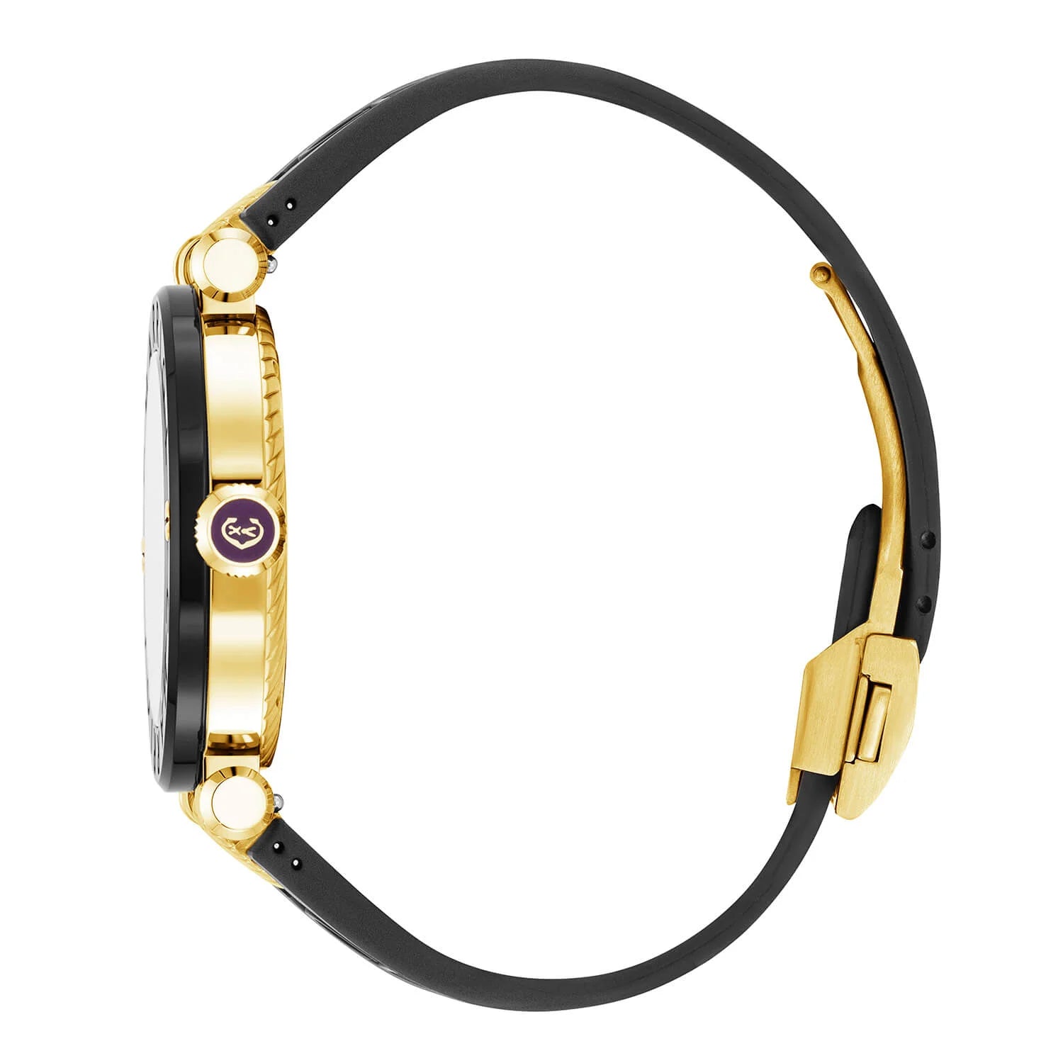 NAVIGATOR CRUISE, 41MM, QUARTZ CALIBRE, BLACK WITH YELLOW 2 ARABIC AND 9 INDEX DIAL, STEEL BLACK PVD "CHARRIOL CHARRIOL" WITH 2 SCREWS BEZEL, BLACK RUBBER INTERCHANGEABLE BRACELET - © 2024 Charriol - Watch