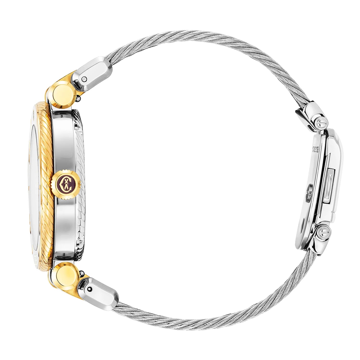 NAVIGATOR SURF, 36MM, AUTOMATIC CALIBRE, WHITE DIAL, WHITE BEZEL, STEEL CABLE INTERCHANGEABLE BRACELET - Charriol Geneve - Watch