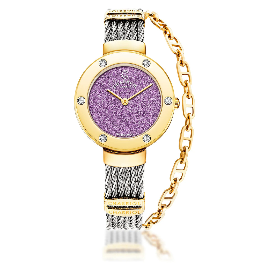 公式通販サイト - ファッション 通販 ST-TROPEZ-GLITTERS-30MM-PURPLE 時計