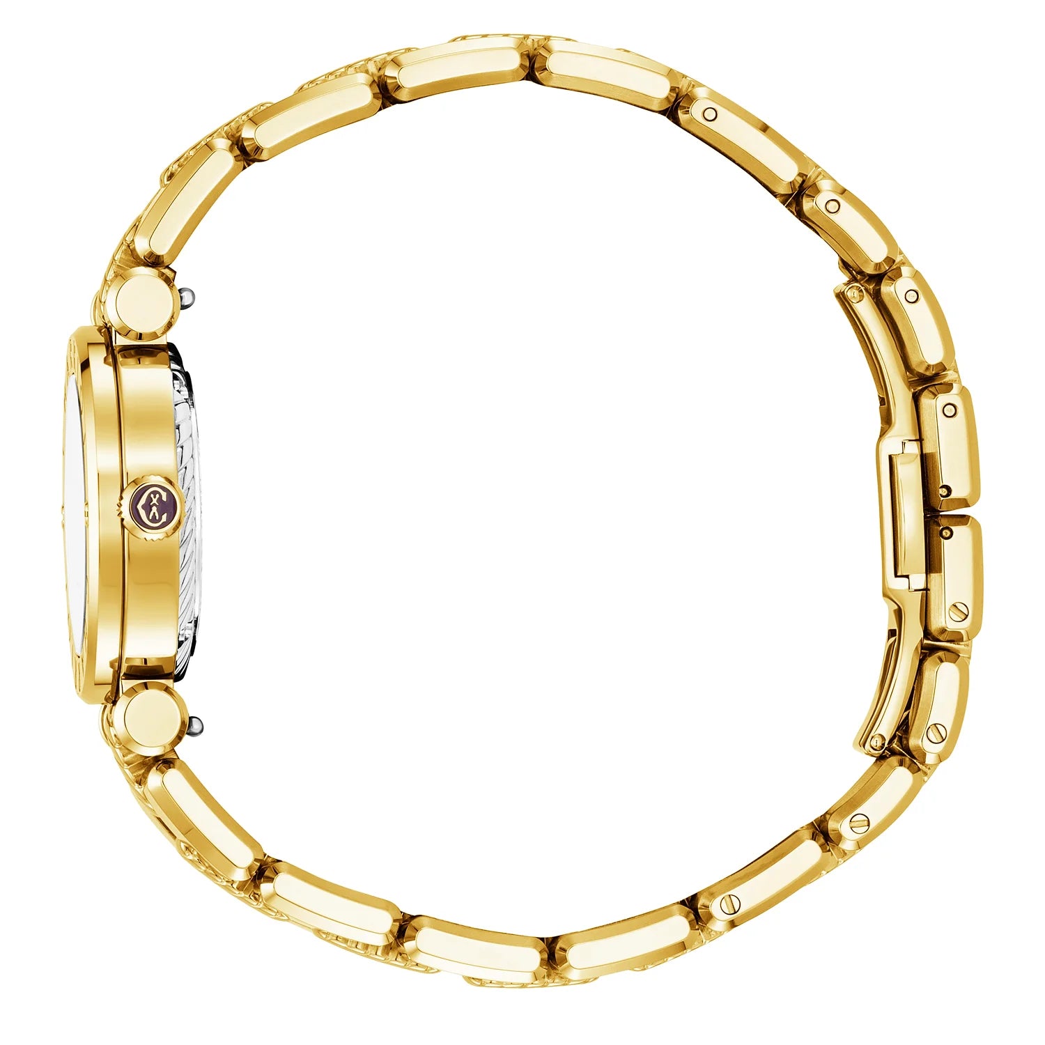 St Tropez Cruise Watch White and Yellow GoldSt Tropez Cruise 28mm Watch Yellow Gold Bracelet, Yellow Gold & 2 Screws Bezel and White MOP Dial - Charriol Geneve - Watch
