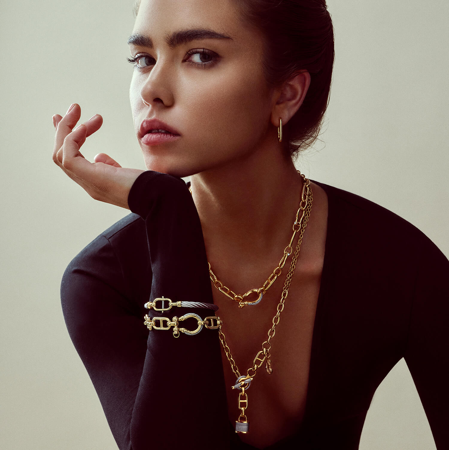 St. Tropez Mariner Shackle Bracelet - Charriol Geneve - Bracelets and Bangles