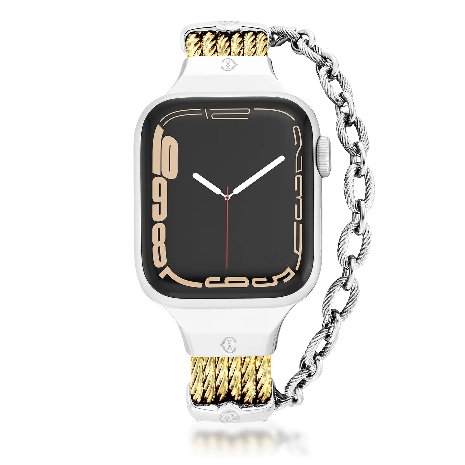 Yellow Gold with Steel Décors_Wrist 18cm