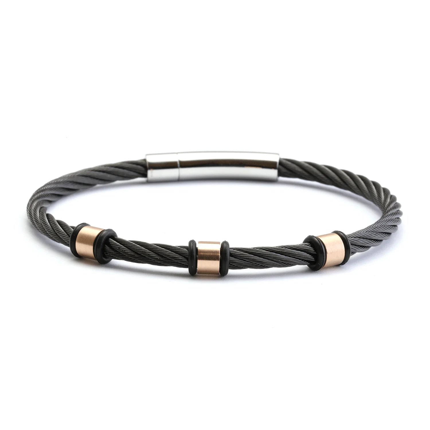 Black_Rose Gold & Black Rubber