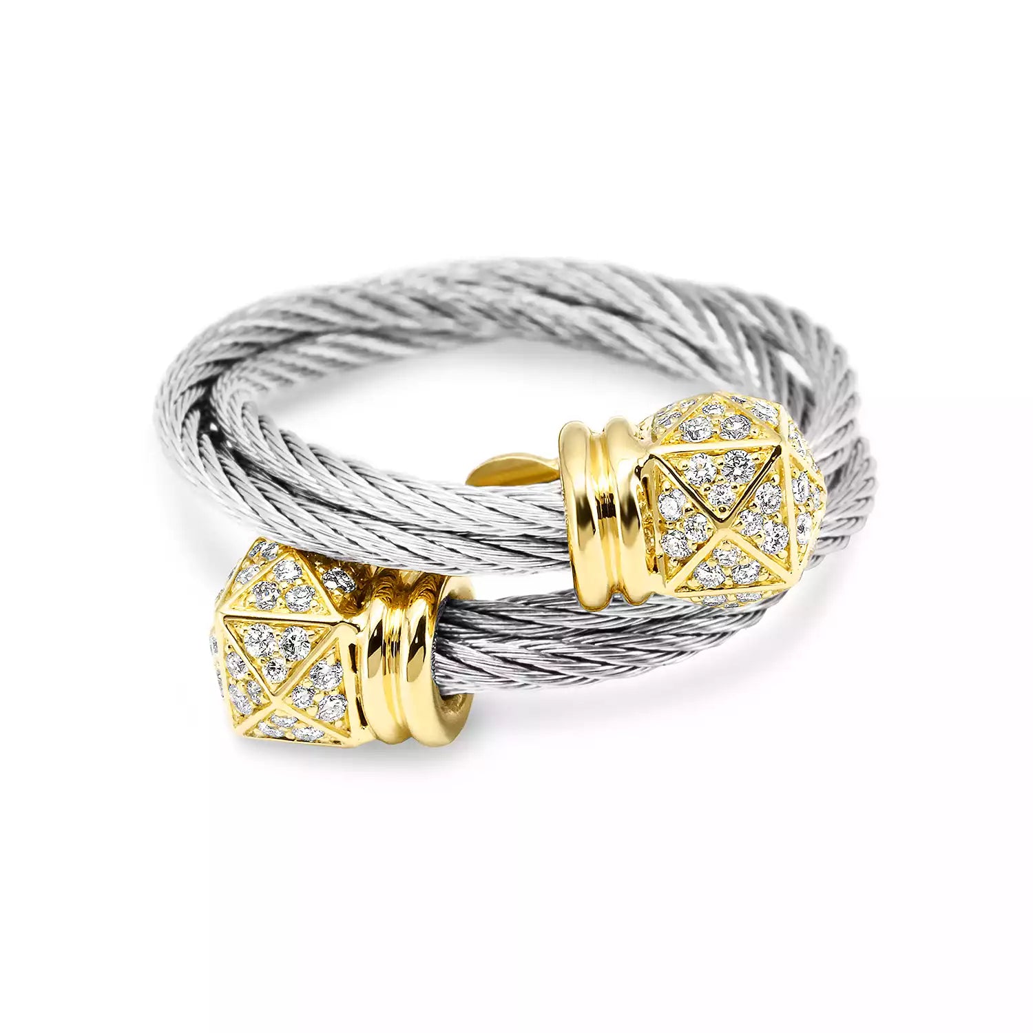 Steel_Gold 18KT with 120 Diamonds 0.57ct