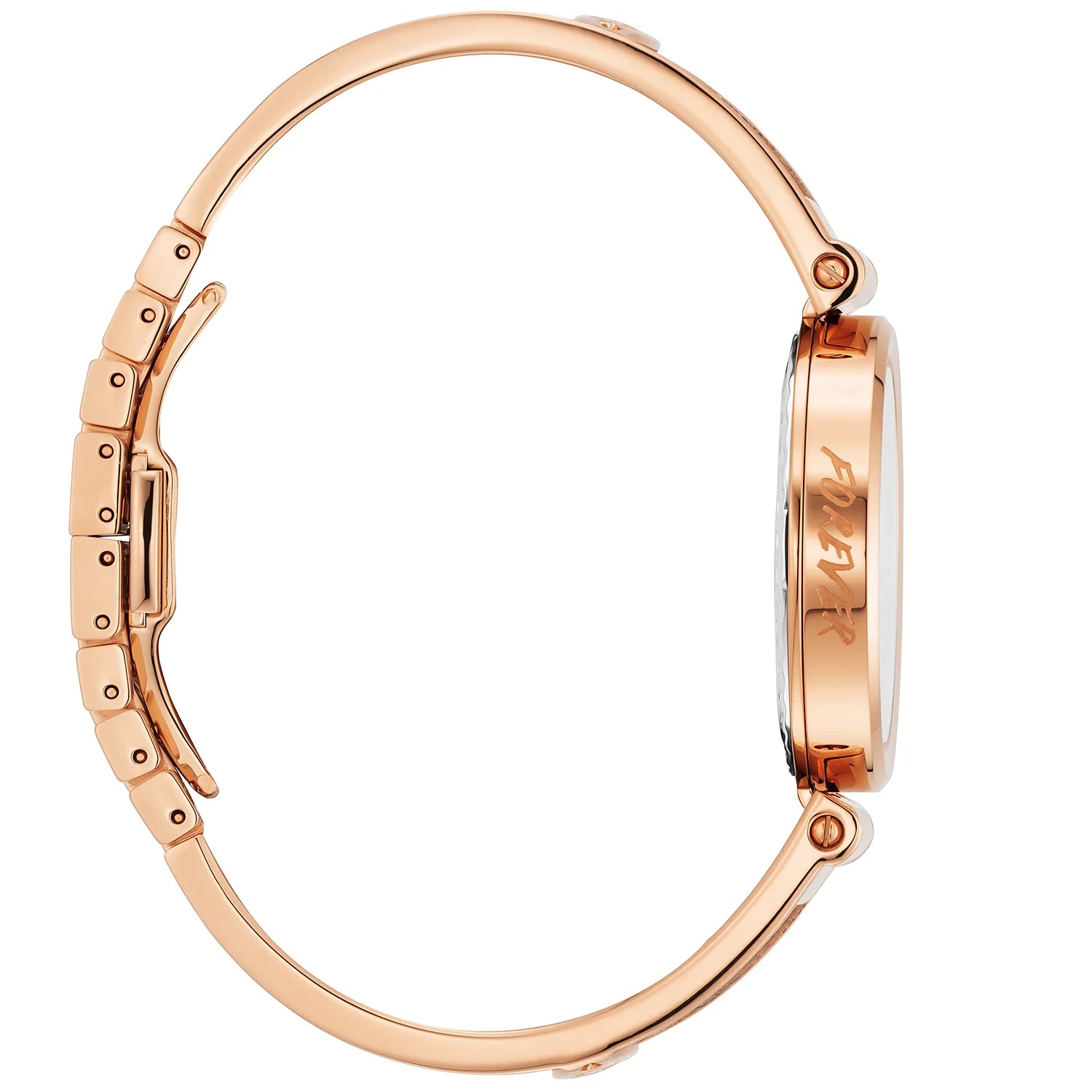 FOREVER, 32MM, QUARTZ CALIBRE, TIGER DIAL, ROSE GOLD PVD BEZEL, STEEL CABLE BRACELET - Charriol Geneve - Watch