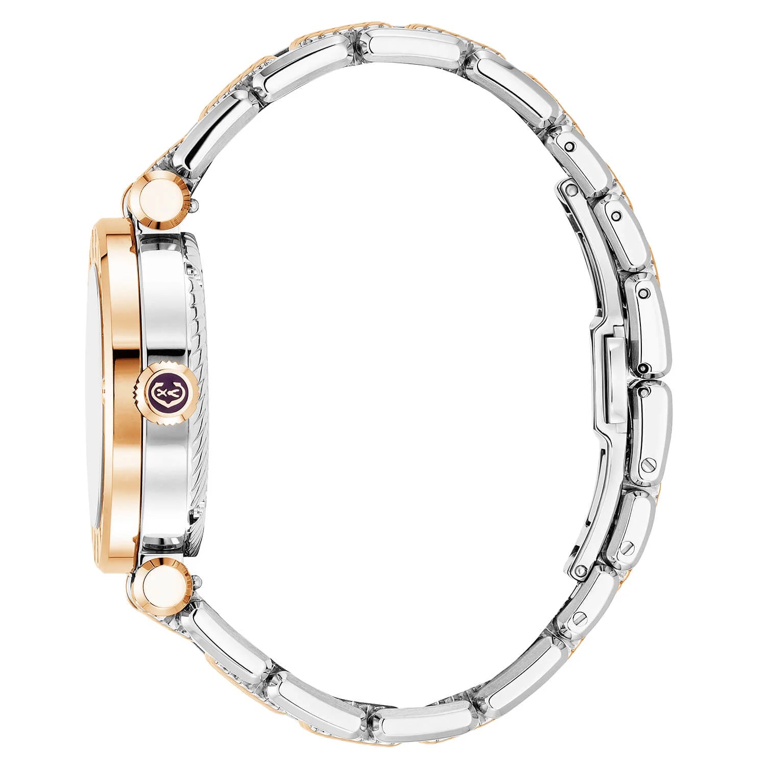 NAVIGATOR CRUISE, 36MM, QUARTZ CALIBRE, WHITE MOTHER OF PEARL WITH ROSE GOLD PVD INDEX DIAL, STEEL ROSE GOLD PVD "CHARRIOL CHARRIOL" WITH 2 SCREWS BEZEL, METAL BICOLOR INTERCHANGEABLE BRACELET - © 2024 Charriol -  Watch