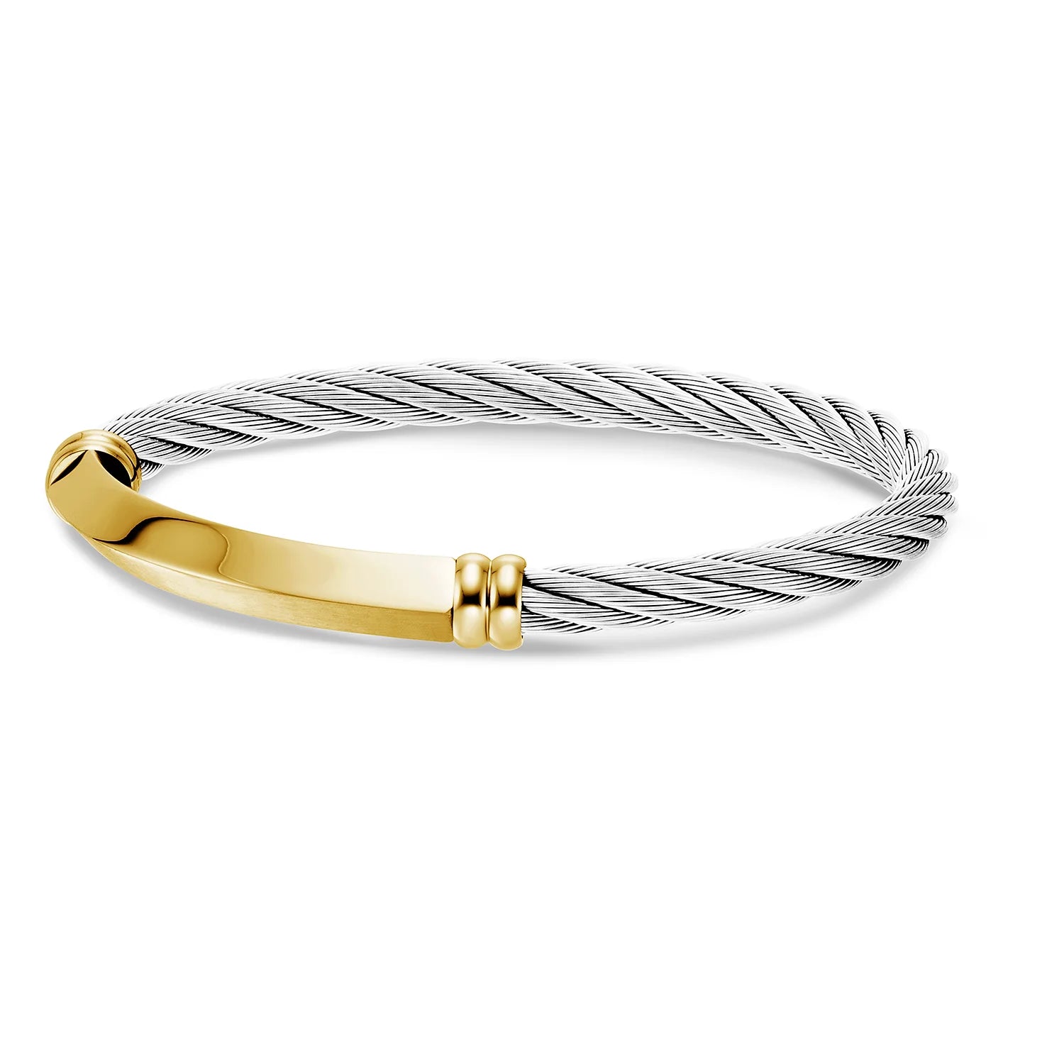 Discover Cable Signature Better Half Bangle - Charriol.com