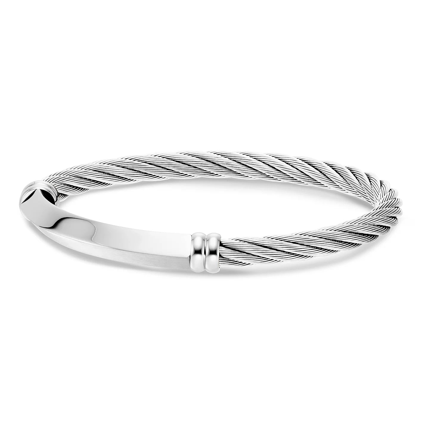 Discover Cable Signature Better Half Bangle - Charriol.com