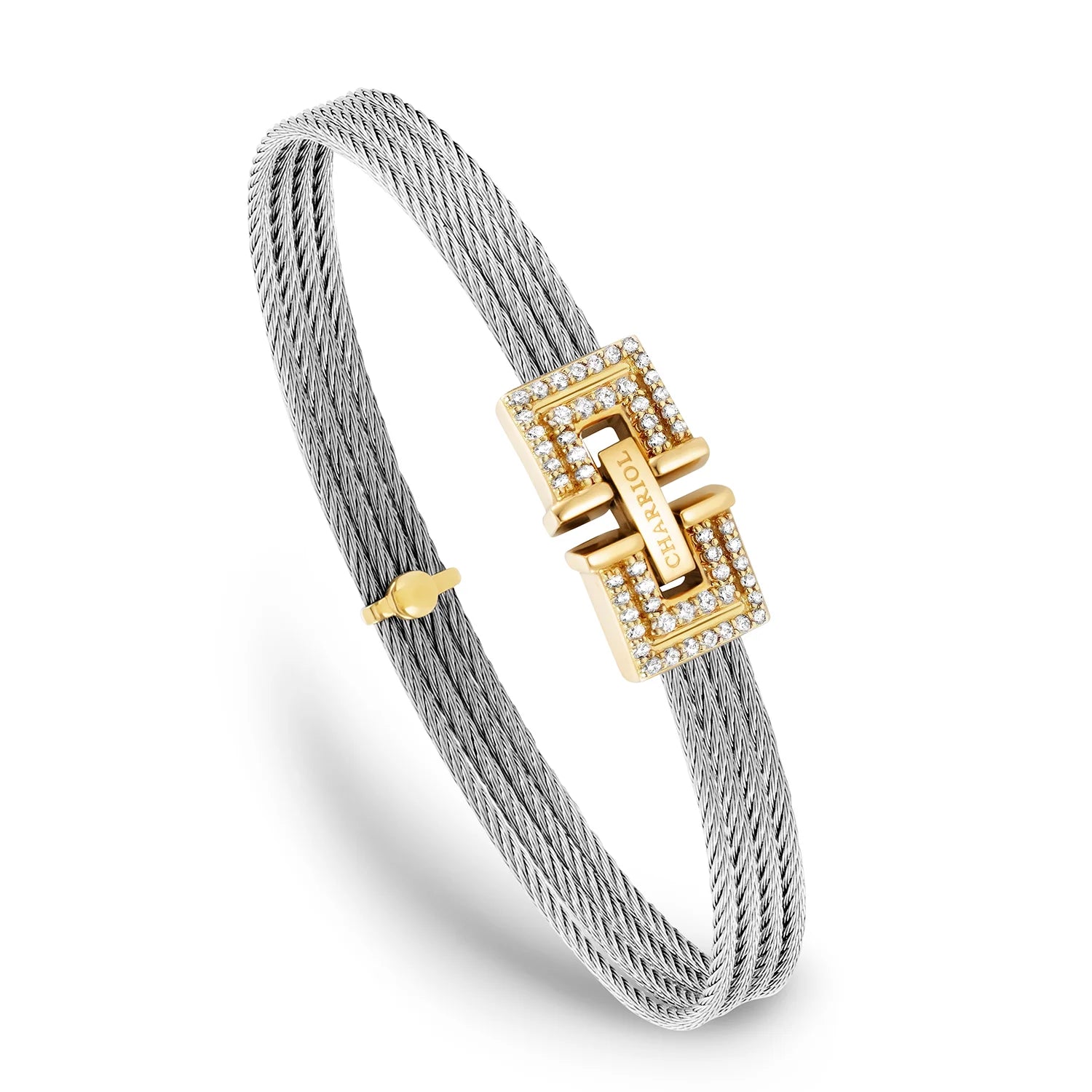 Discover Cable Signature Biarritz Bangle 18KT - Charriol.com Discover Cable Signature Biarritz Bangle 18KT - Charriol.com