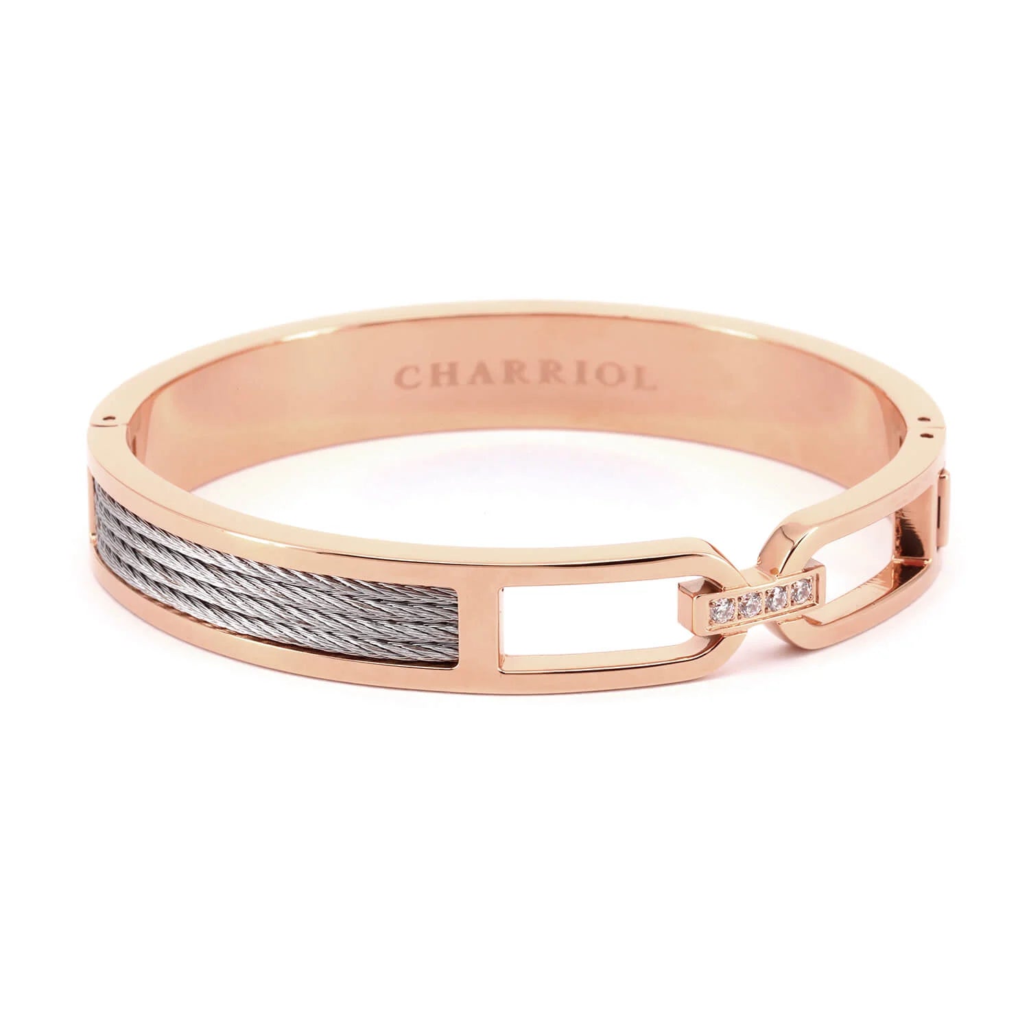 アクセサリー PHILIPPE CHARRIOL Wire bracelet Cable Signature Buzio bangle