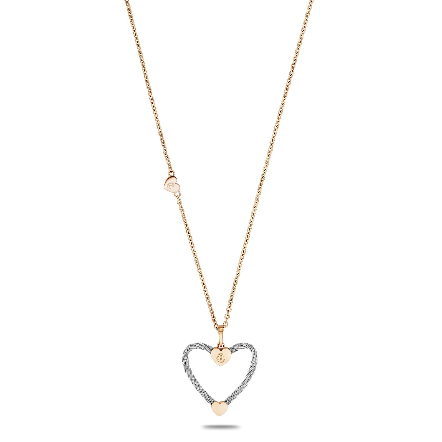 PHILIPPE CHARRIOL ハート型ネックレス Discover Cable Signature Passion Necklace - Charriol.com