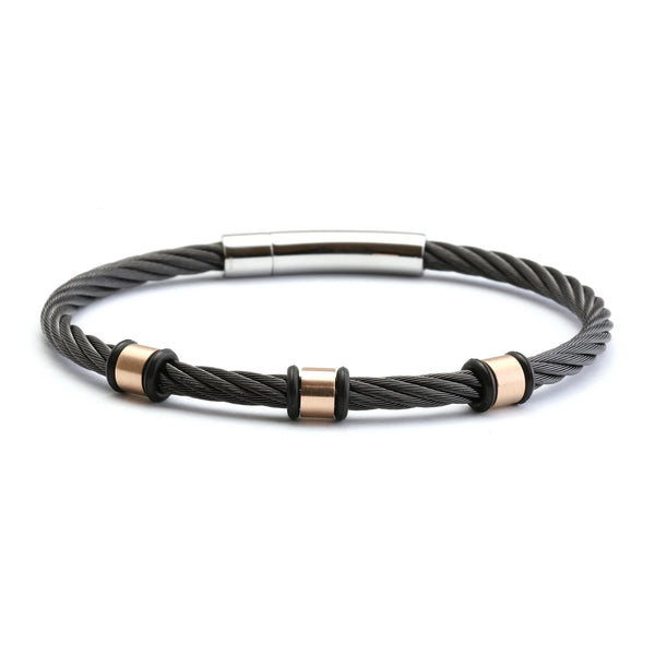 アクセサリー PHILIPPE CHARRIOL Wire bracelet 18Kt & SS Philippe Charriol Wire Necklace/Bracelet/Earrings