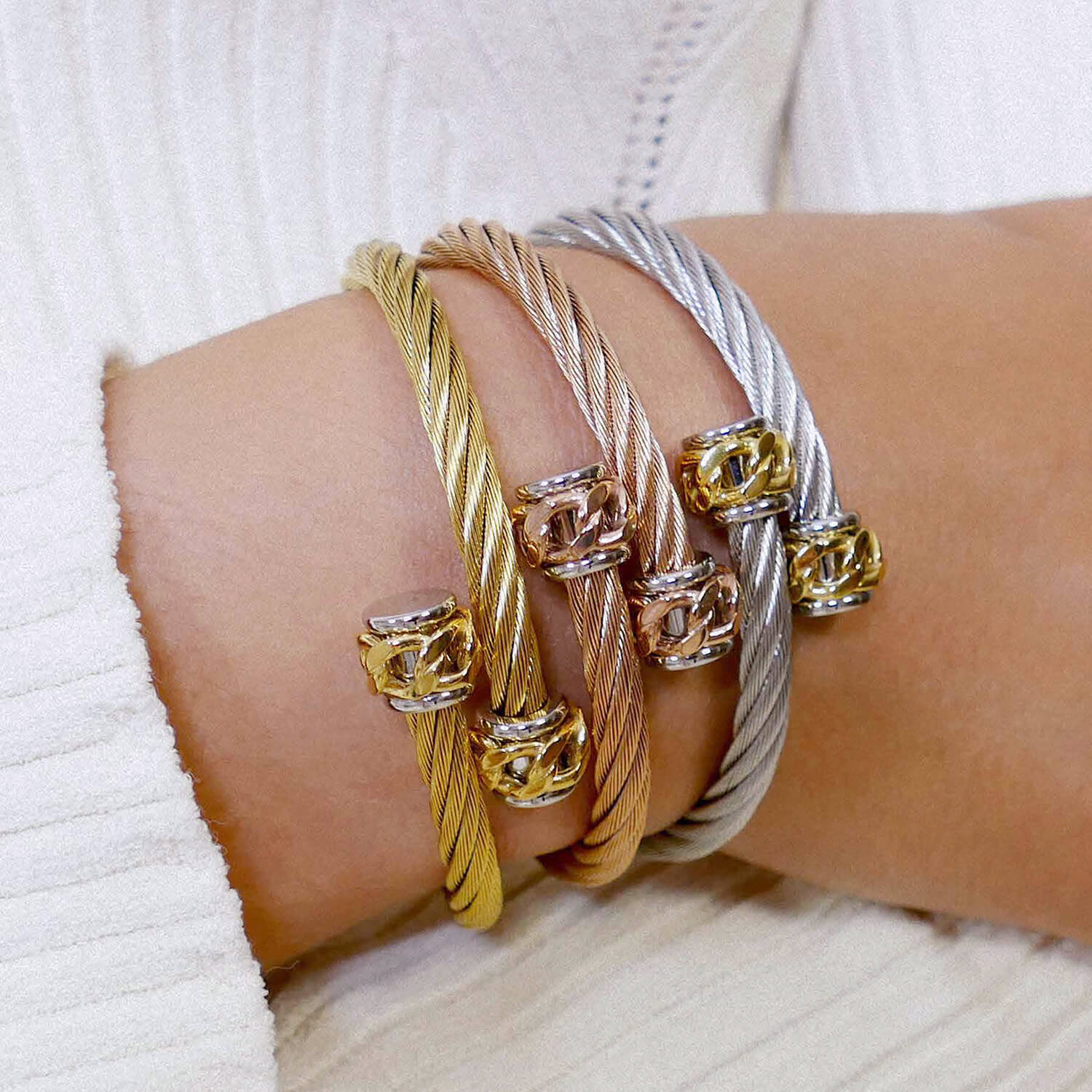 Celtic® Chainette Bangle - Charriol.com
