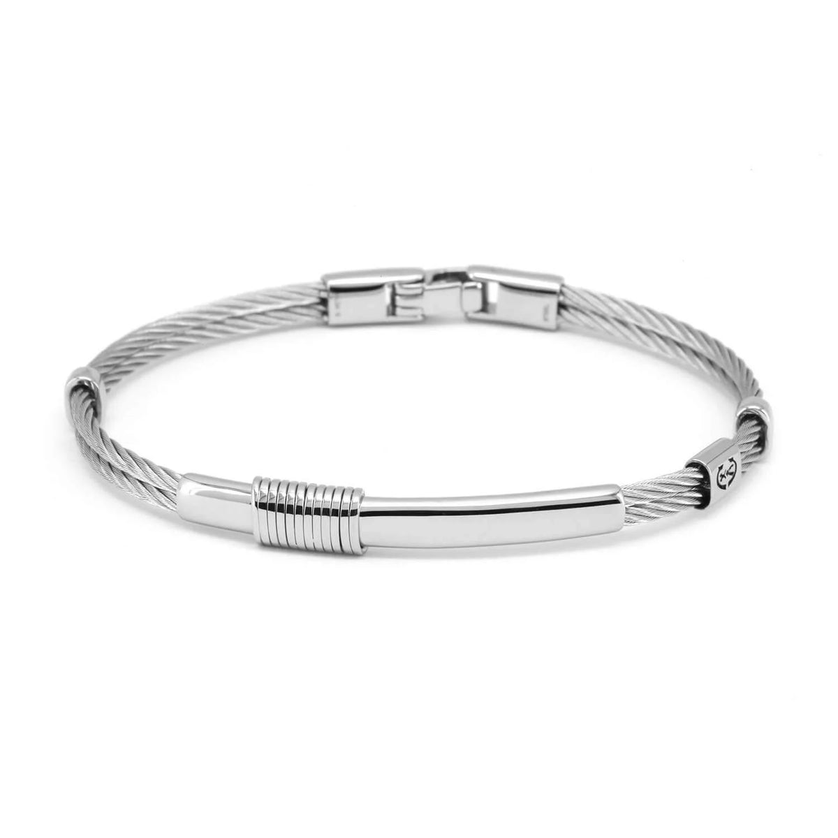 Plaque à ressort en acier à 2 câbles