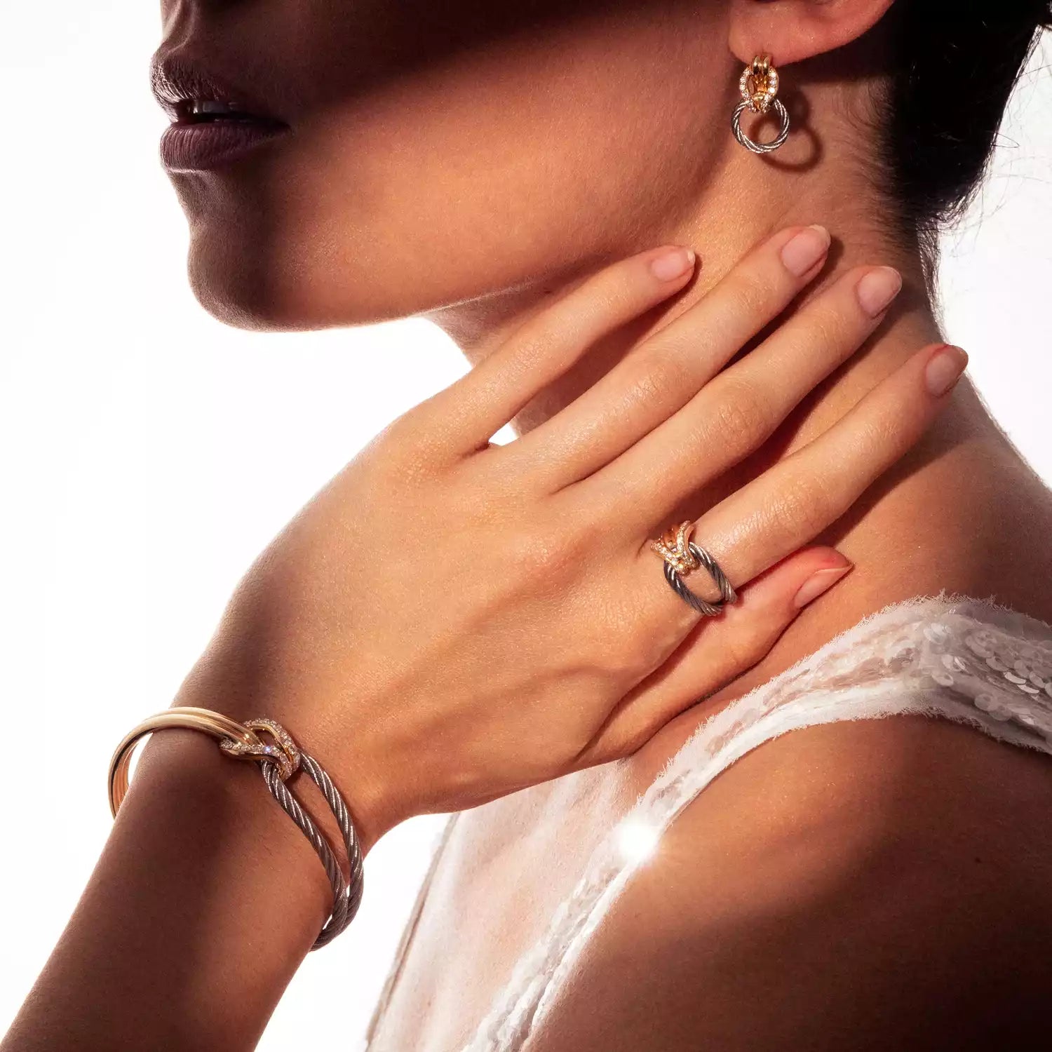 Celtic® Knot Bangle 18KT - Charriol.com