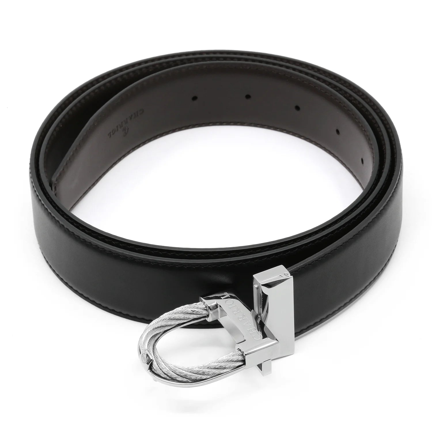 PHILIPPE CHARRIOL Designer Silver Sculptural Interlocking Statement Belt S Celtic® Reversible Belt: Elegant 2-in-1 Style with Iconic Buckle main image 4