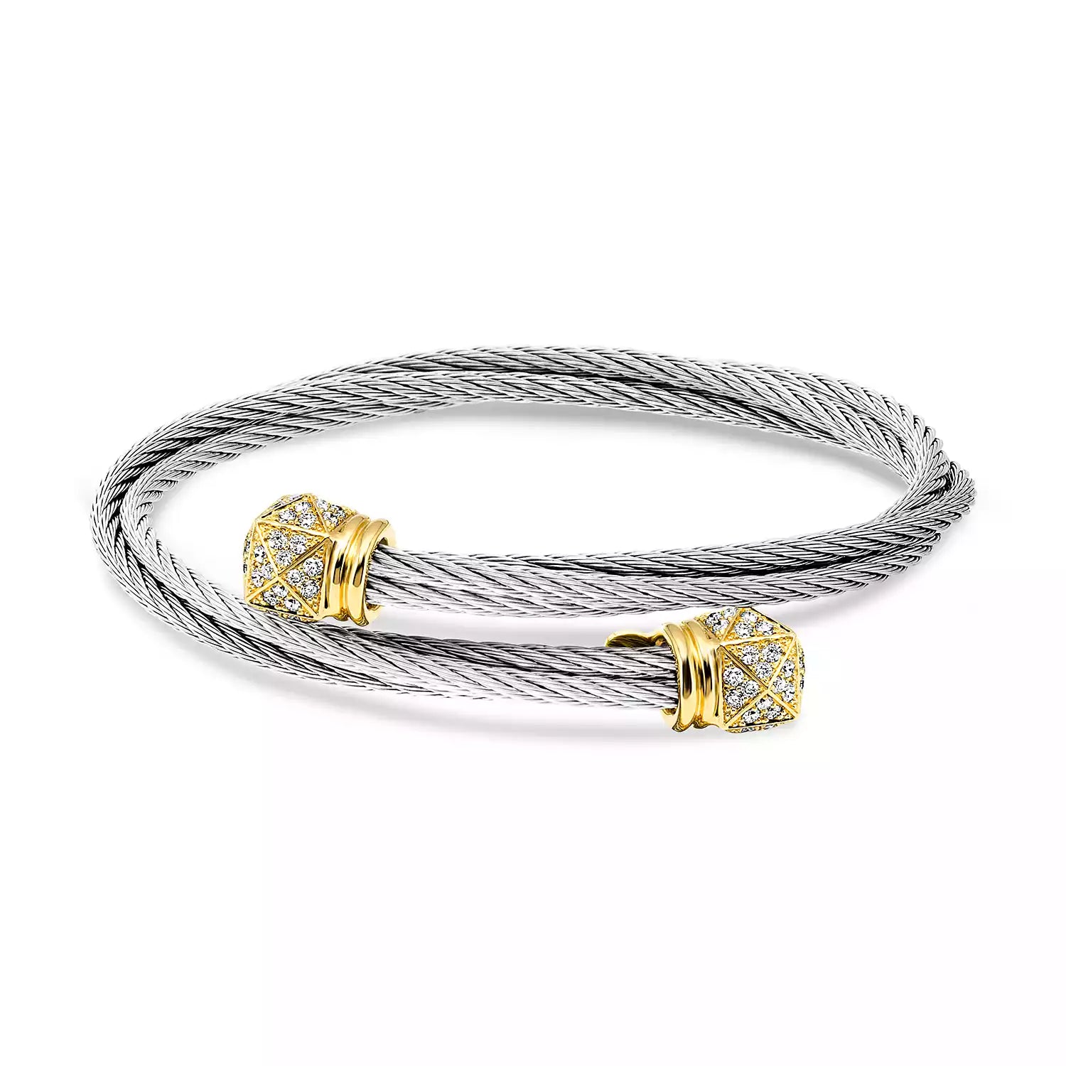 Discover Celtic® Triquetra Bangle 18KT - Charriol.com