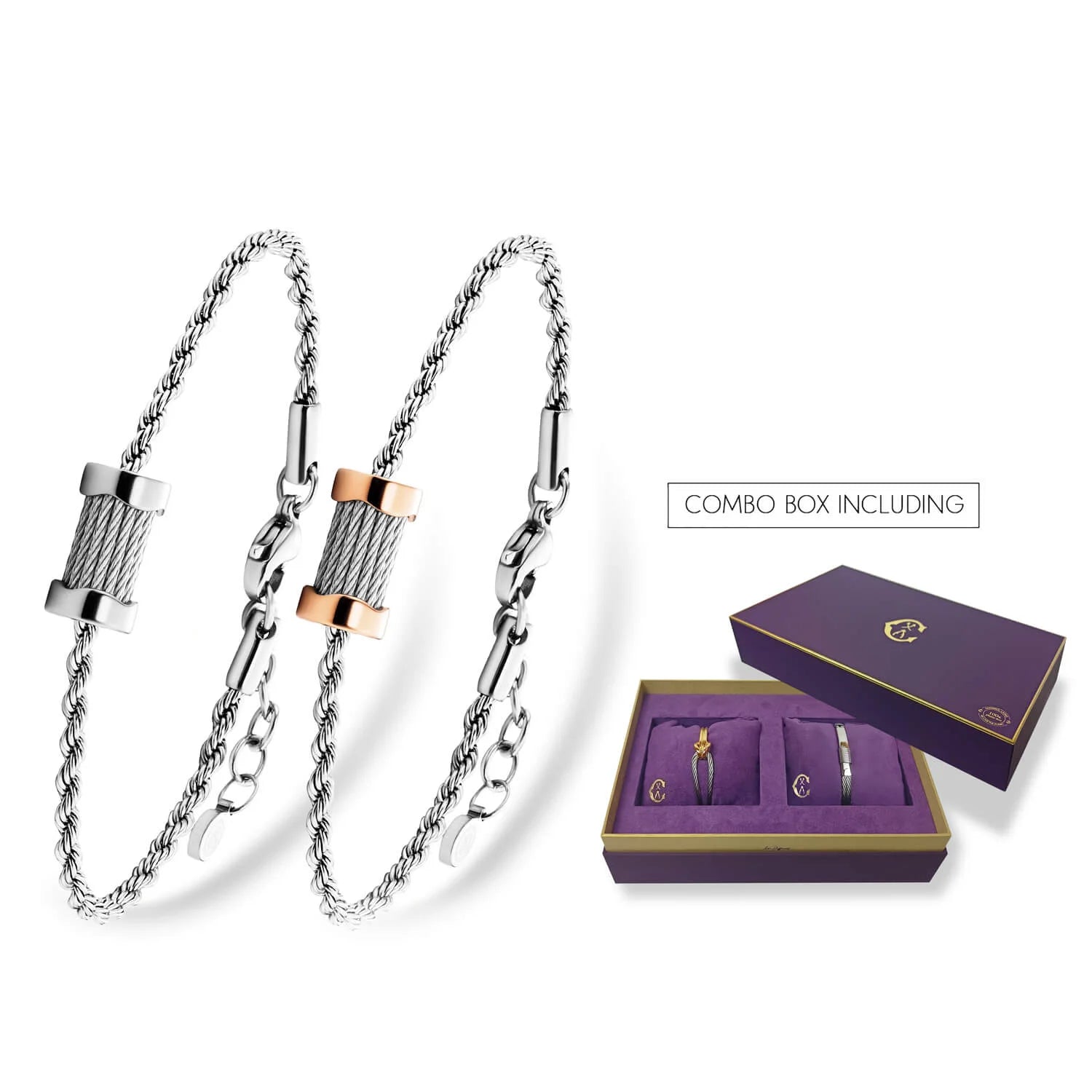 Combo Set Jade & Luca – Stylish bracelet duo for everyday elegance.
