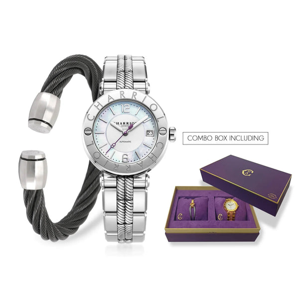 Charriol Jose Set: Timeless Watch & Bracelet Combo Charriol Jose Set: Timeless Watch & Bracelet Combo