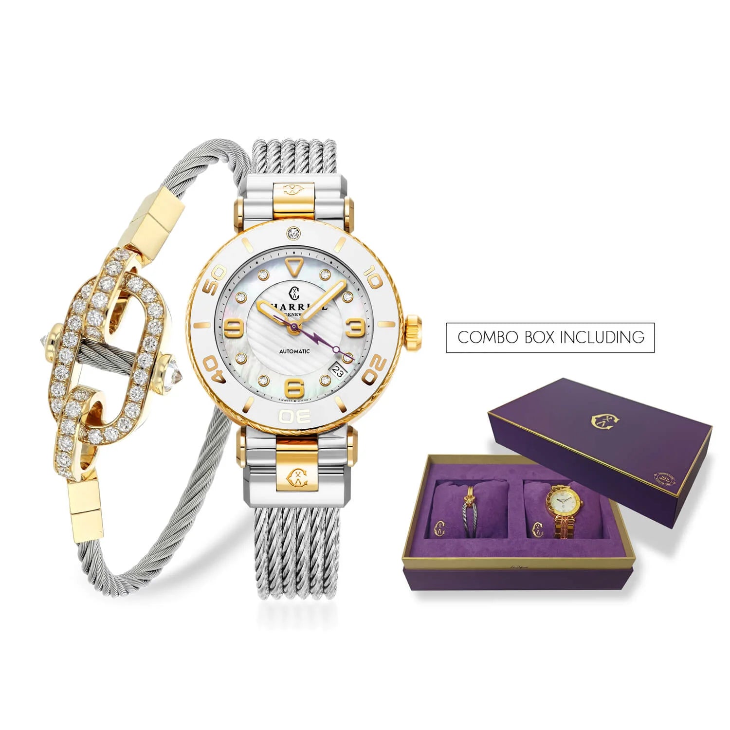 Ligaya Combo: Charriol Watch & Bracelet Set for Her Ligaya Combo: Charriol Watch & Bracelet Set for Her