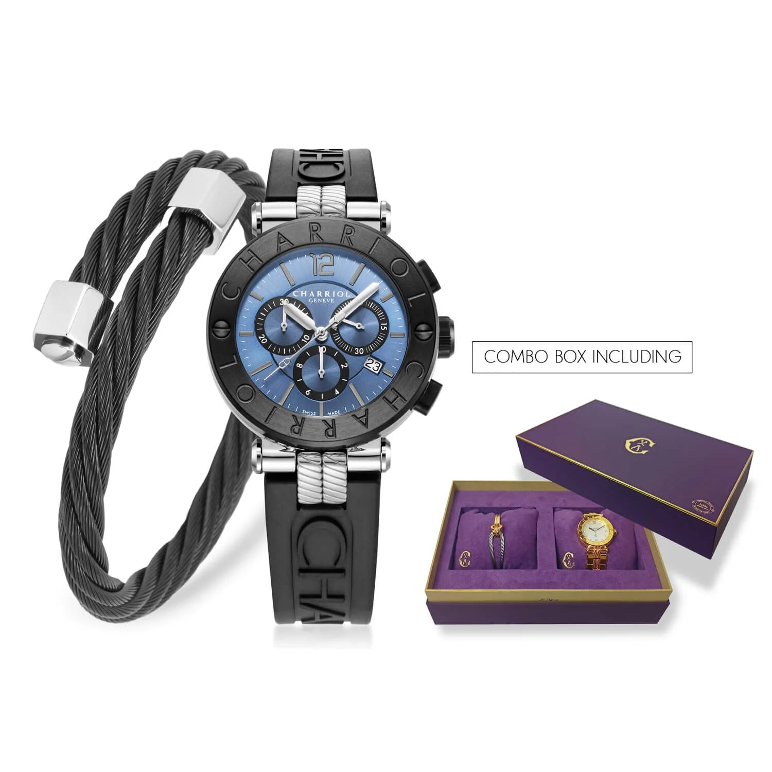 PHILIPPE CHARRIOL EUSTON 他２つ　腕時計　セット Combo Set Sebastian – Timeless Watch & Bracelet Duo