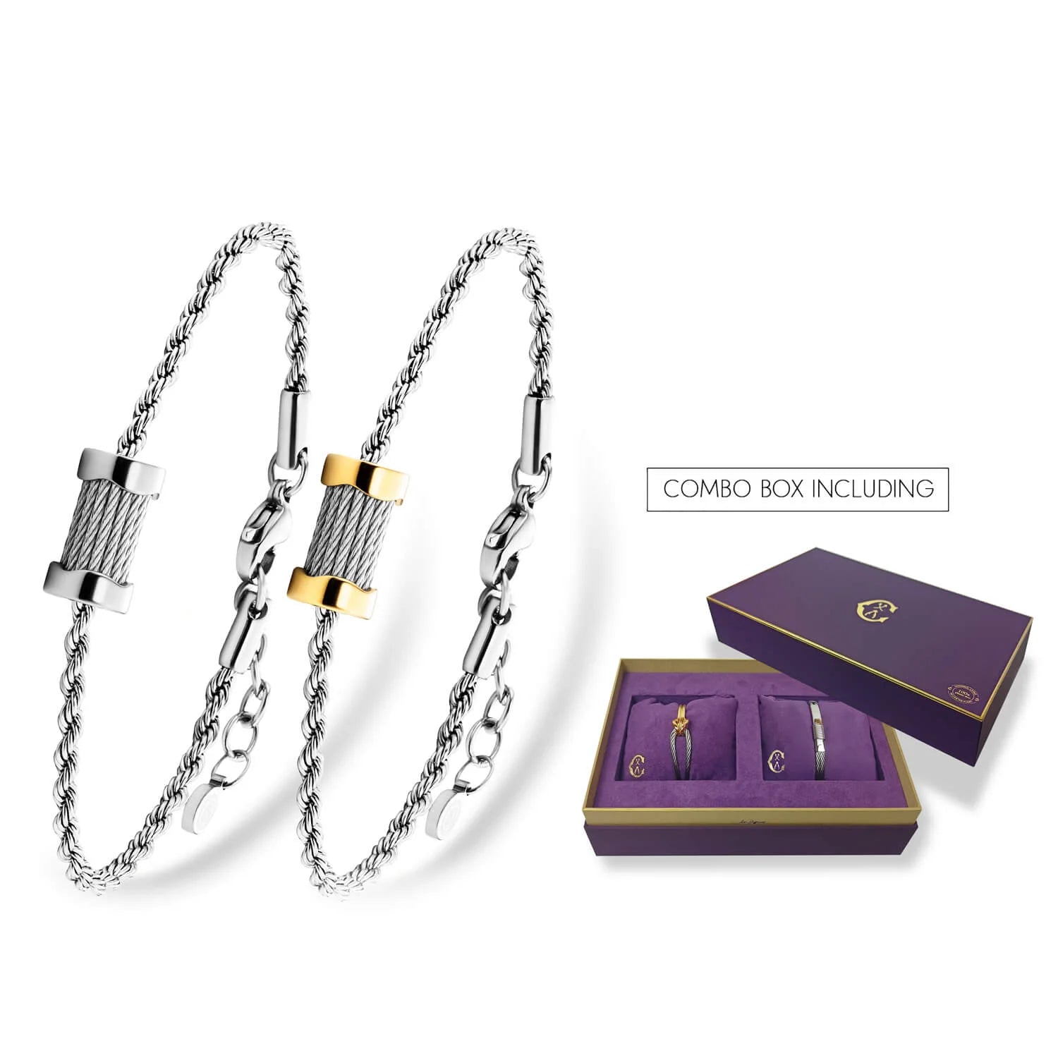 Combo set Zara & Milan – Chic bracelet duo for effortless style.