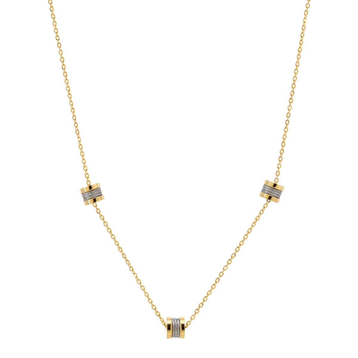 Steel_Yellow Gold_40cm to 50cm