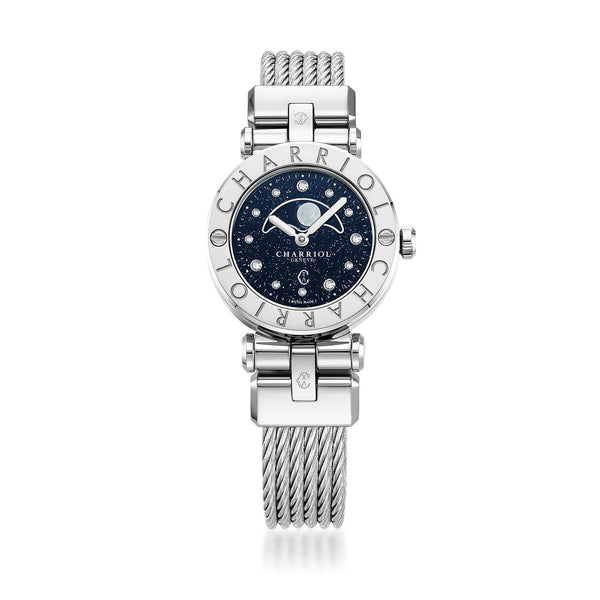 PHILIPPE CHARRIOL 時計 28mm freesize Working Philippe Charriol Quartz Watch Gold Silver 2.6×3.1cm 14cm