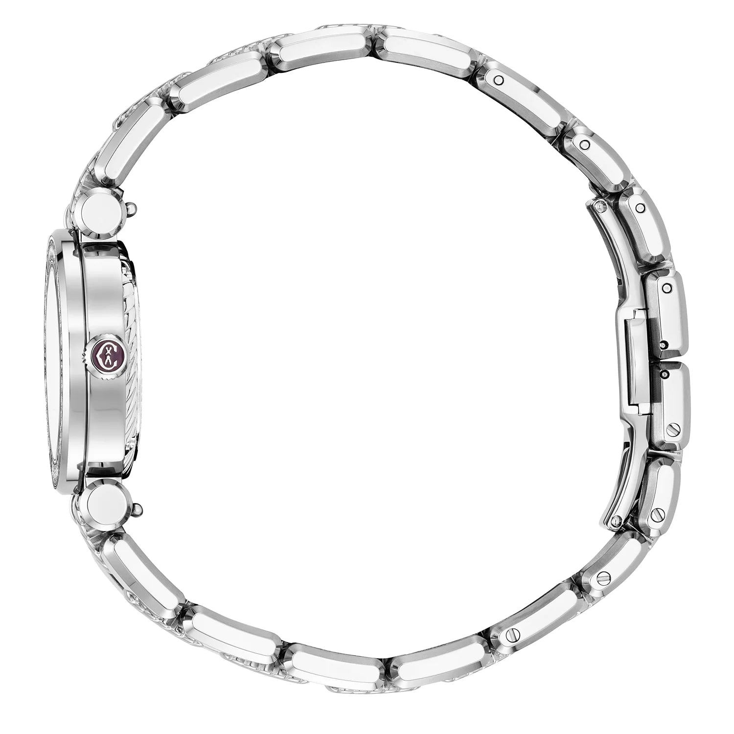 NAVIGATOR CRUISE, 28MM, MOTHER-OF-PEARL WITH 12 DIAMONDS DIAL, 30 DIAMONDS BEZEL, STEEL INTERCHANGEABLE BRACELET - Charriol Geneve -  Watch
