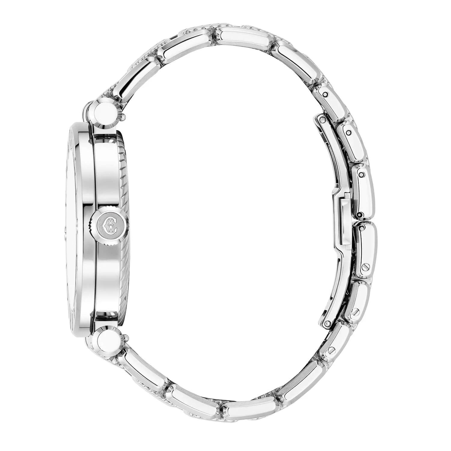 NAVIGATOR CRUISE, 41MM, QUARTZ CALIBRE, WHITE MOTHER-OF-PEARL WITH 12 ROMAN FIGURES DIAL, STEEL "CHARRIOL CHARRIOL" WITH 2 SCREWS BEZEL, METAL INTERCHANGEABLE BRACELET - © 2024 Charriol -  Watch