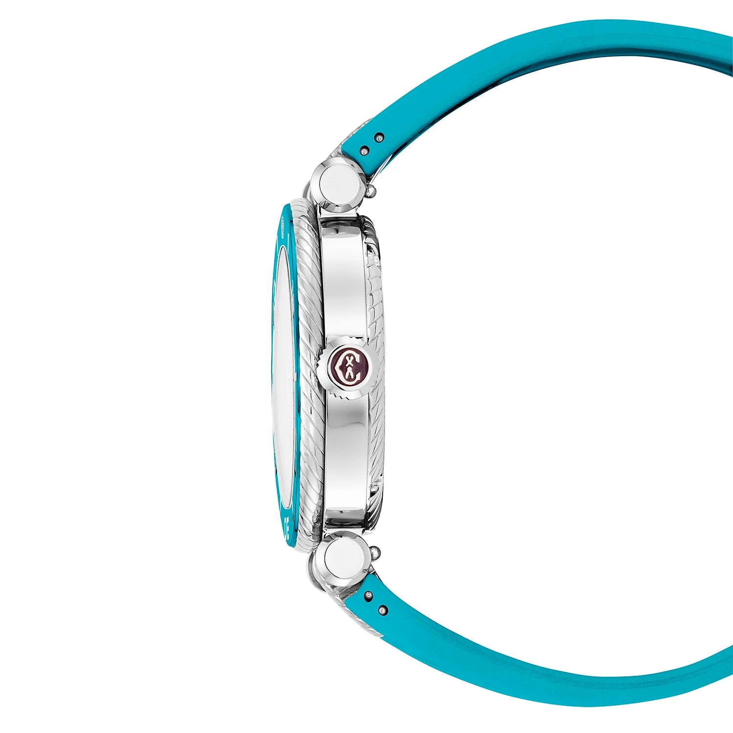 NAVIGATOR SURF, 36MM, AUTOMATIC CALIBRE, TURQUOISE DIAL, TURQUOISE BEZEL, TURQUOISE RUBBER INTERCHANGEABLE BRACELET - Charriol Geneve -  Watch