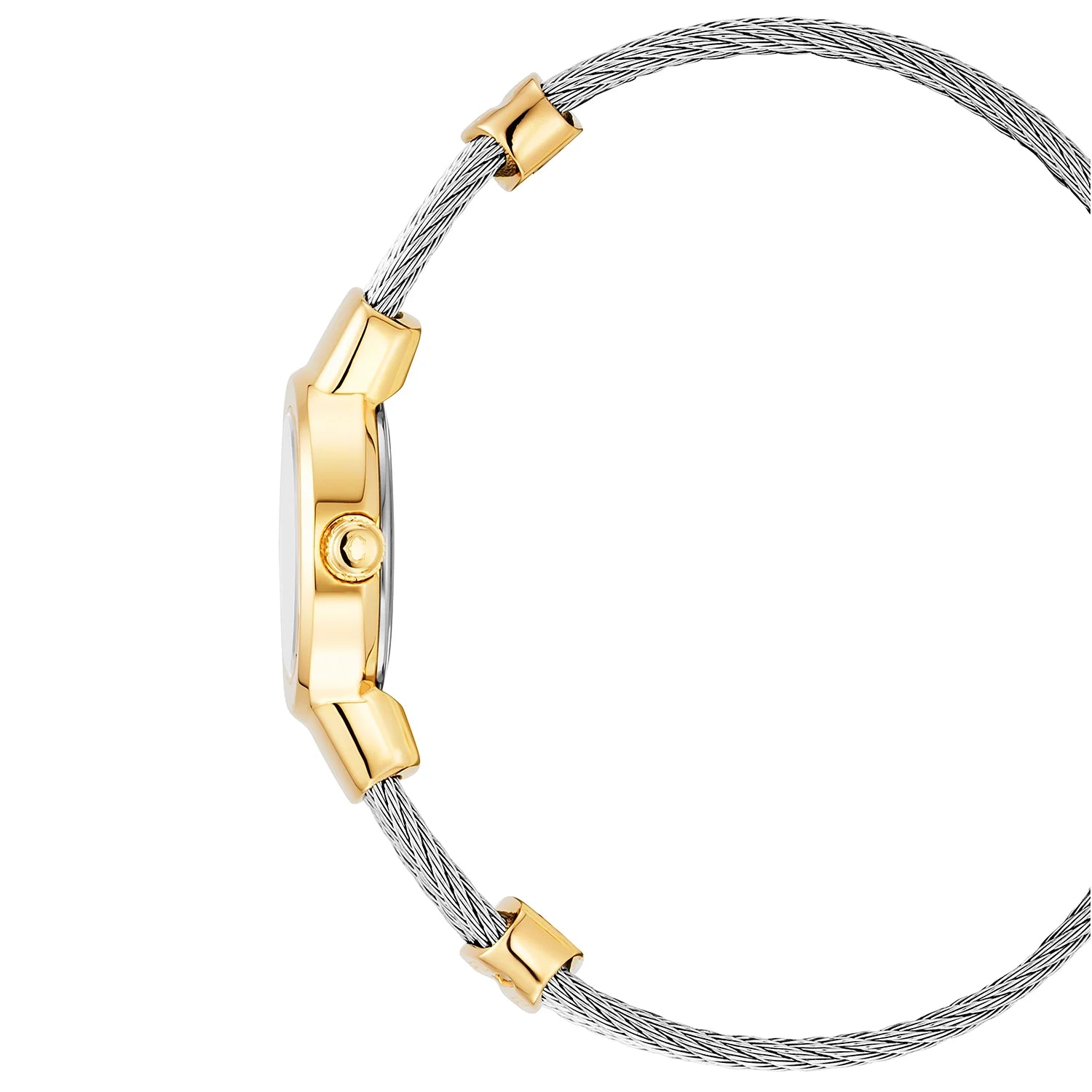 PHILIPPE CHARRIOL シャリオール ブレスレット　シルバーゴールド Luxurious ST TROPEZ 20MM Mother-of-Pearl Dial, Diamonds