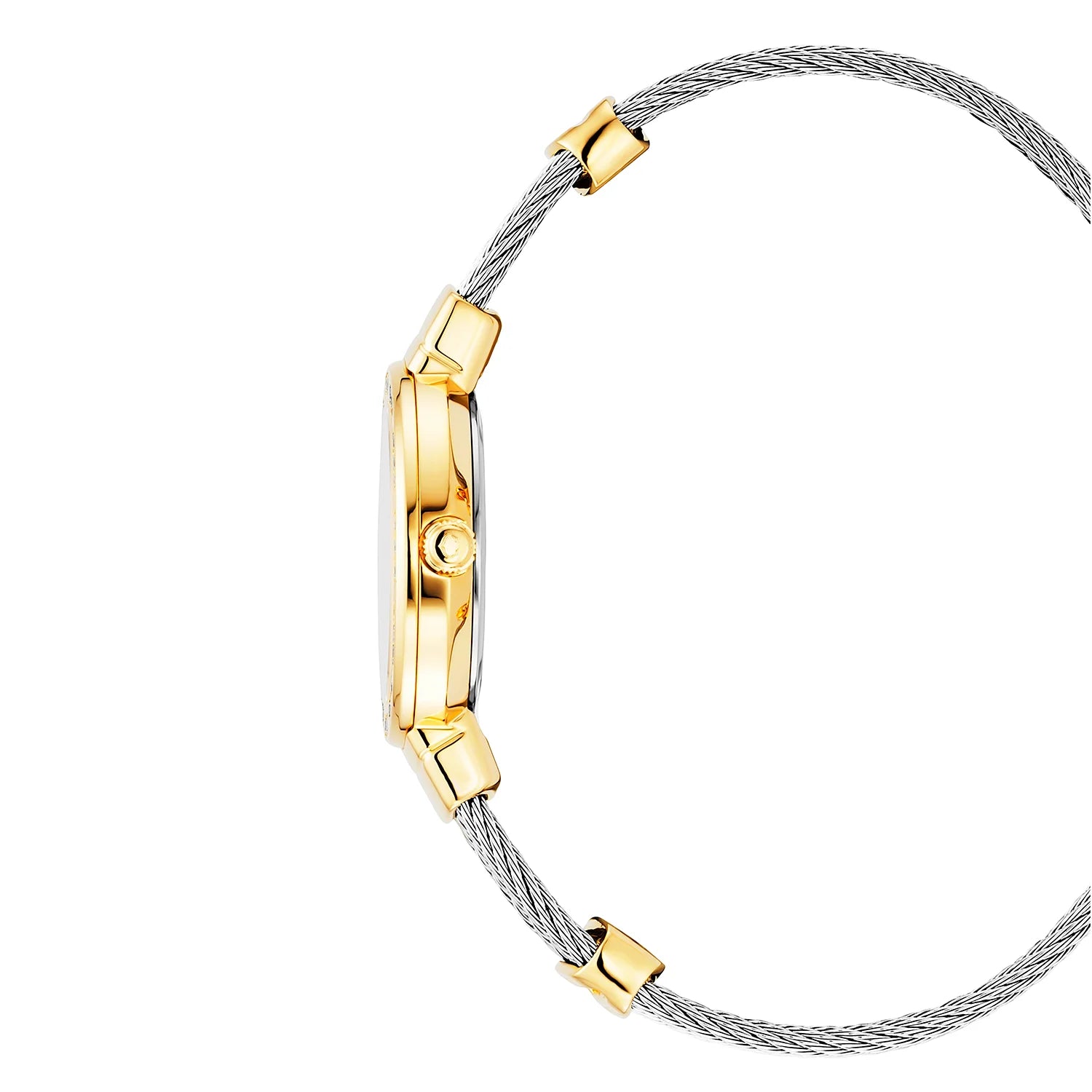 Small Yellow Watch Jewelry - ST TROPEZ® Swiss Quartz, 36 Diamonds