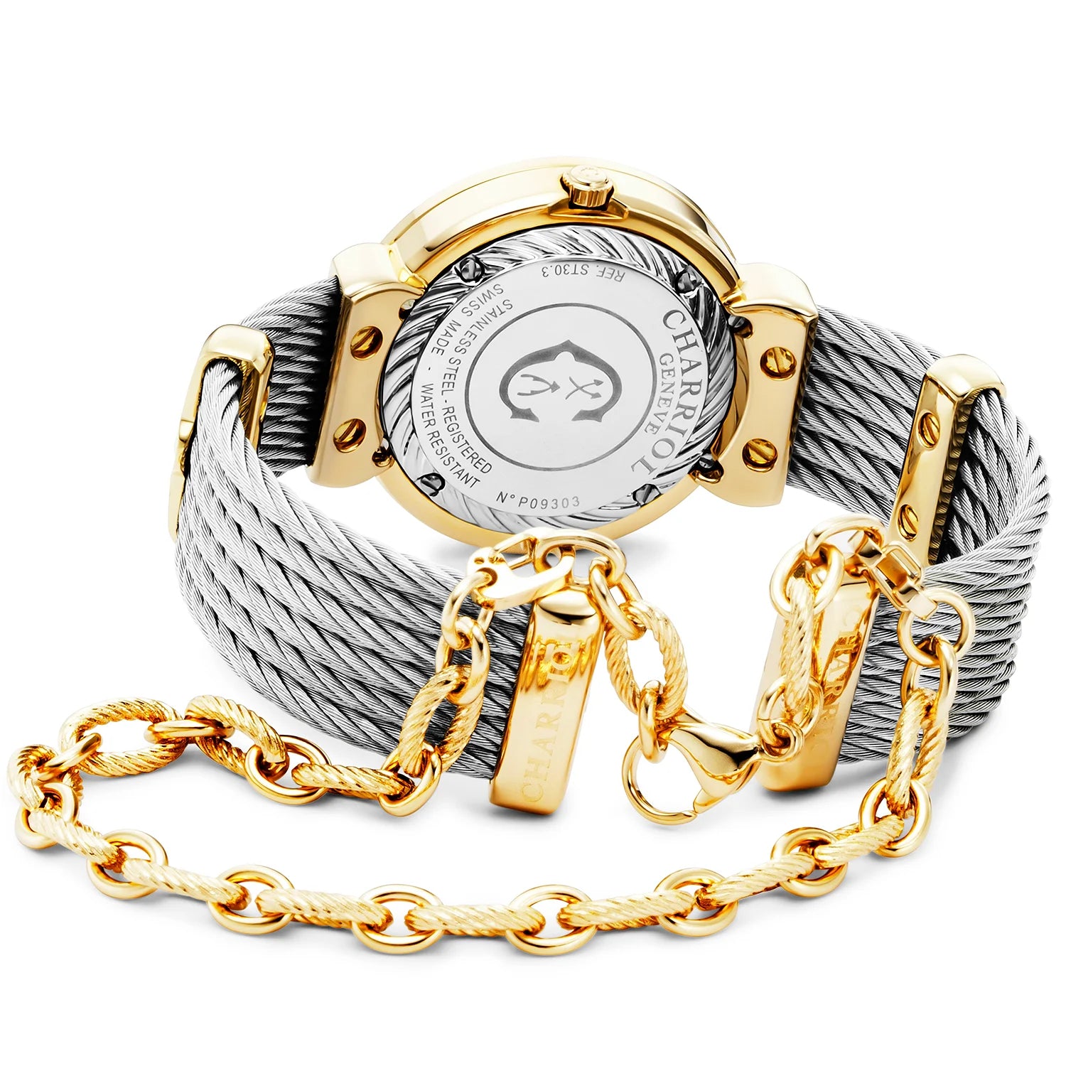 ST-TROPEZ® ICON 30MM Yellow Gold PVD Watch with 11 Diamonds