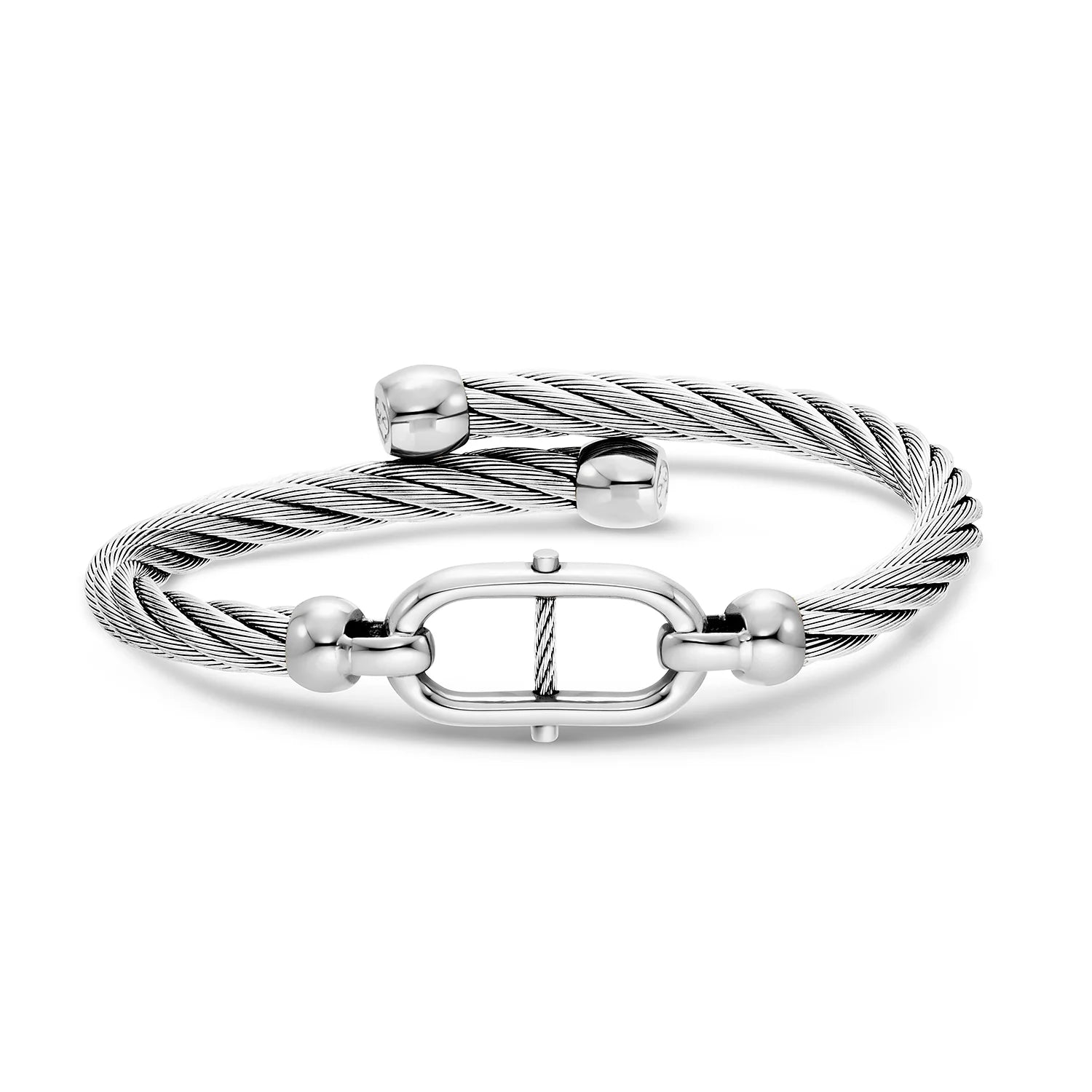 アクセサリー PHILIPPE CHARRIOL Wire bracelet Discover St. Tropez® Mariner Link Bangle - Charriol.com