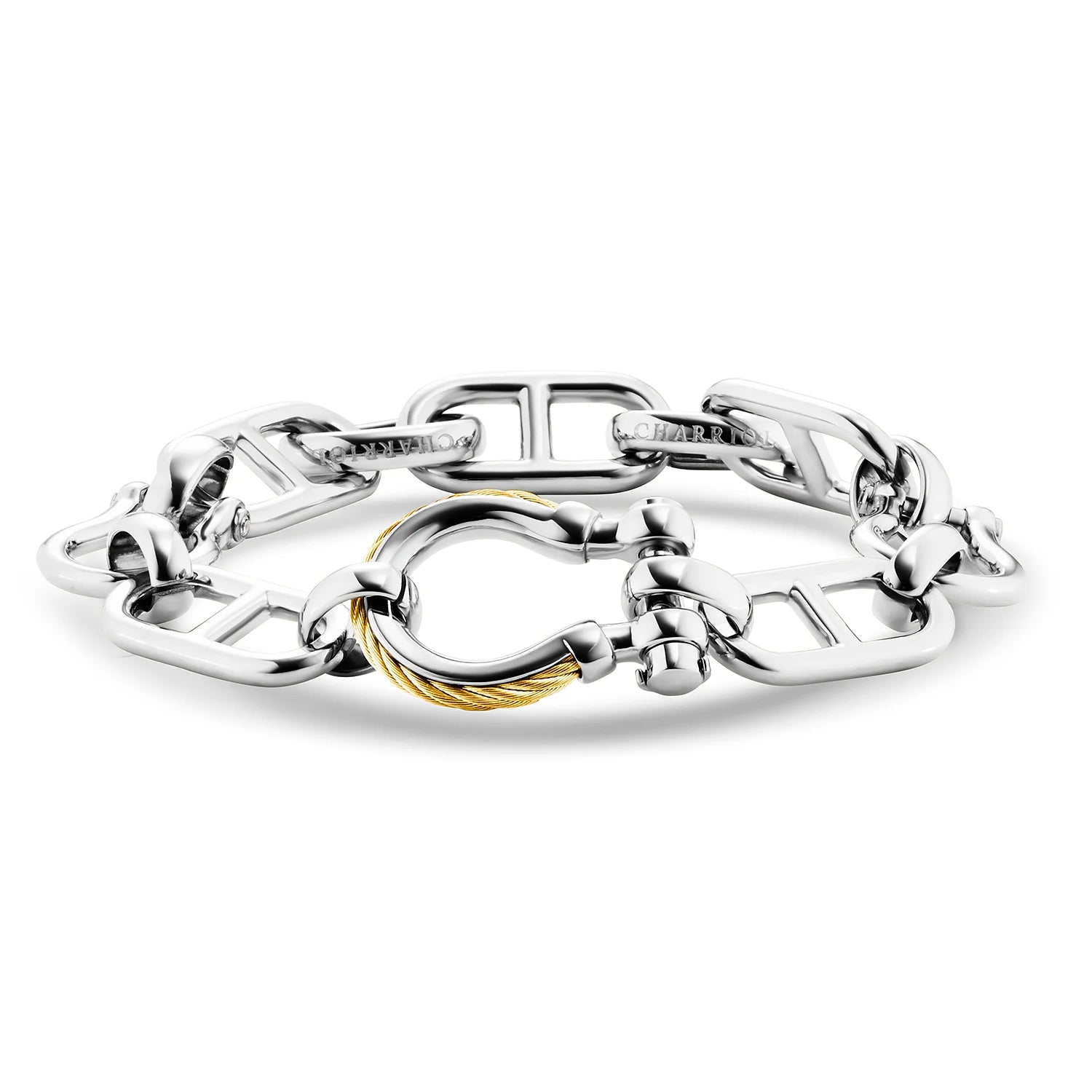 PHILIPPE CHARRIOL シャリオール ブレスレット　シルバーゴールド Discover St. Tropez® Mariner Shackle Bracelet - Charriol.com