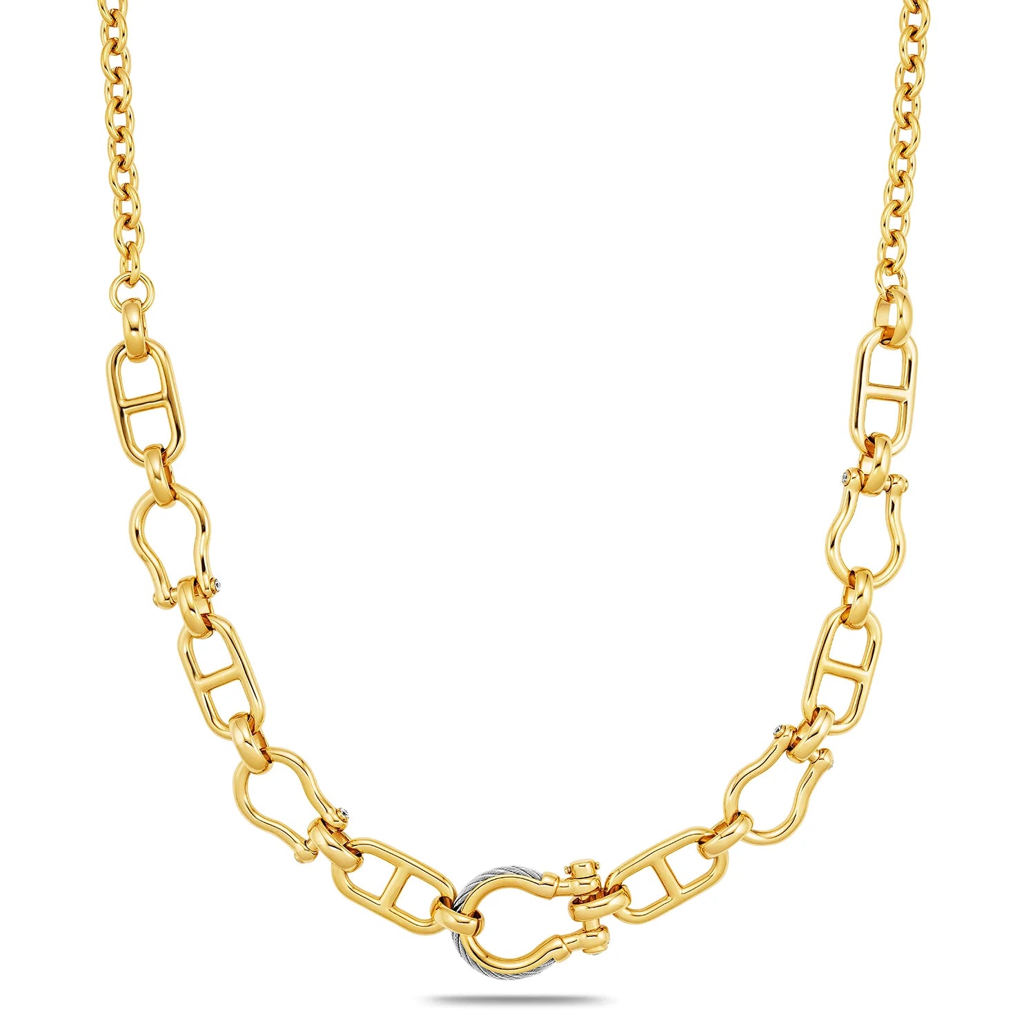 Discover St. Tropez® Mariner Shackle Necklace - Charriol.com