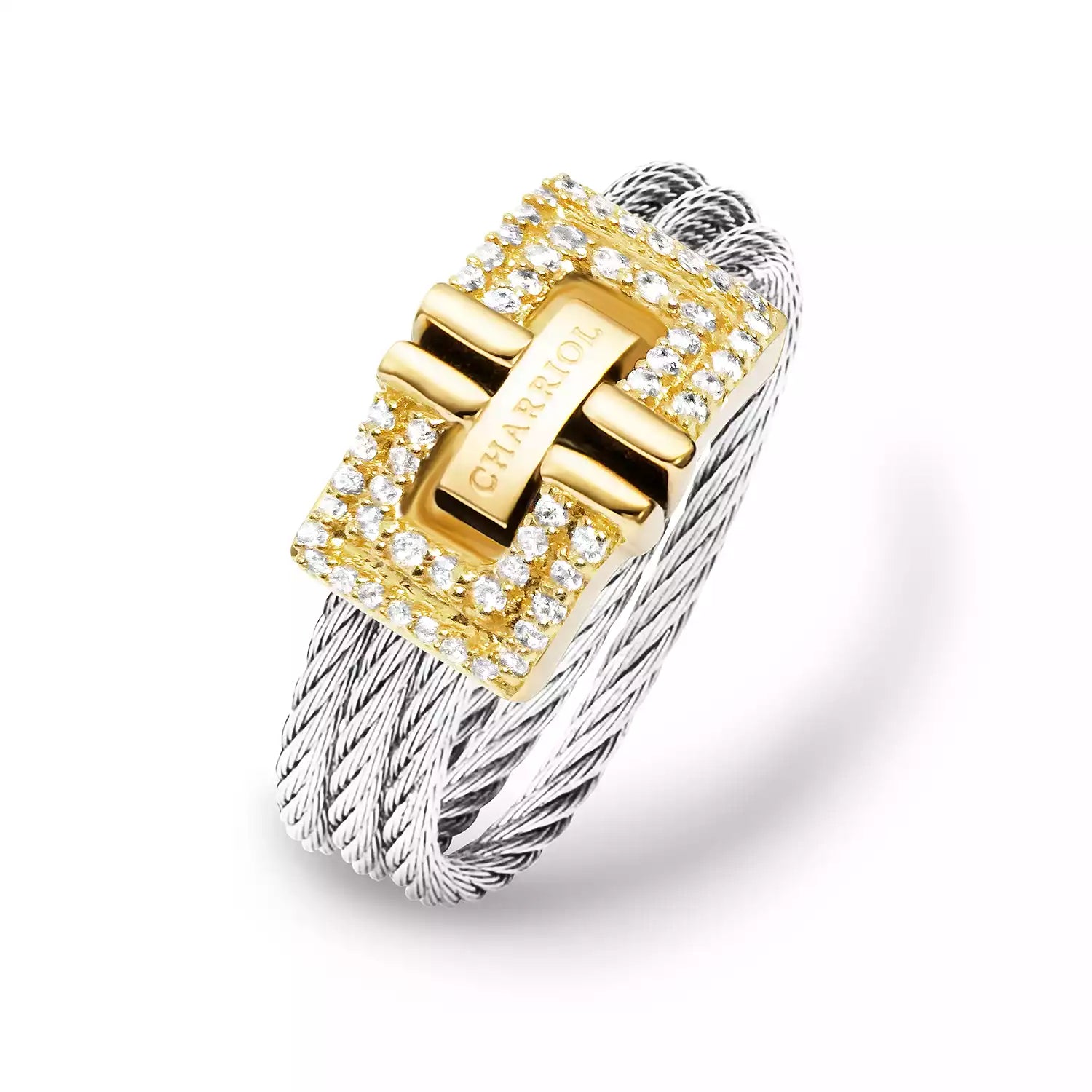Steel_Gold 18KT with 54 Diamonds 0.21ct