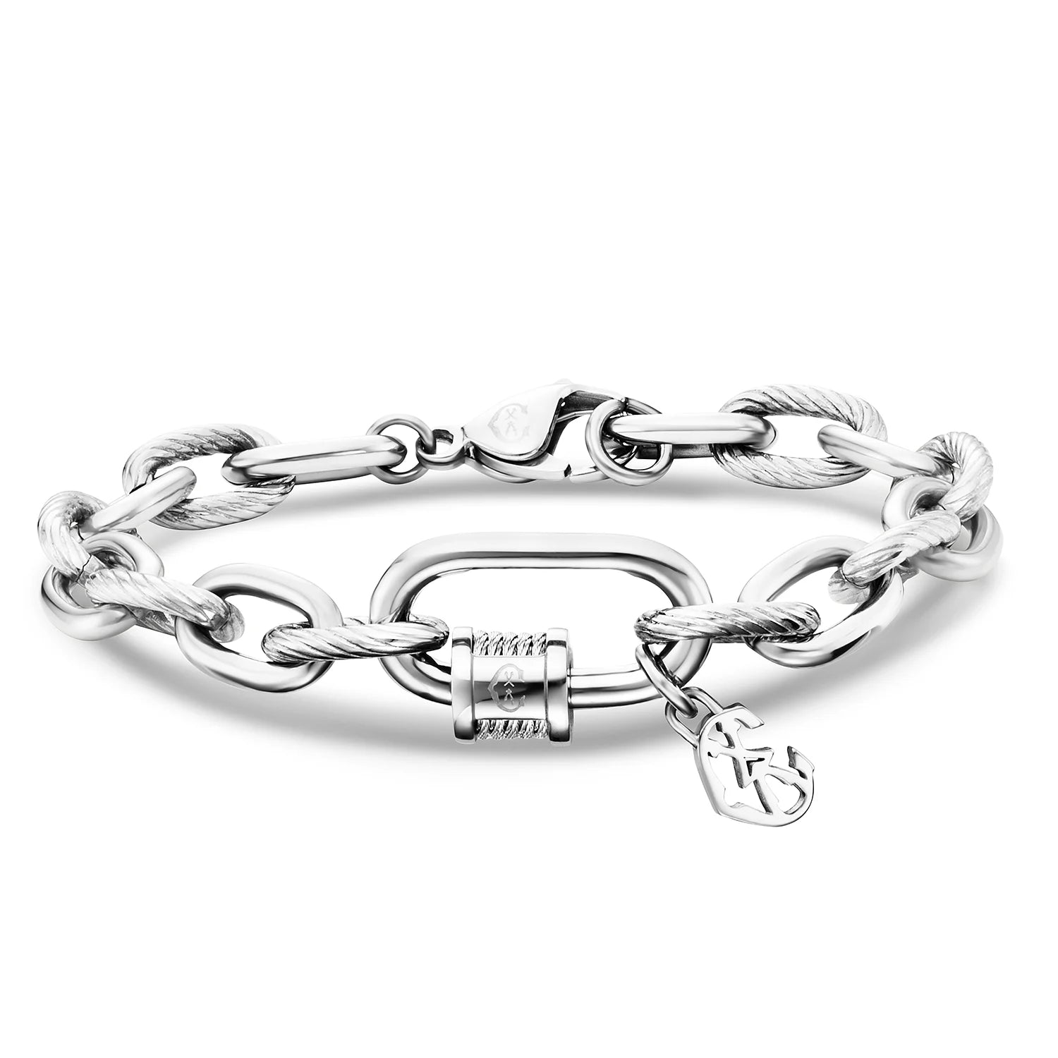 Stainless steel locking bracelet clearance