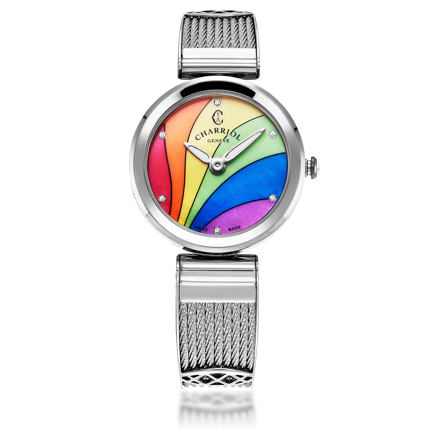 Forever Watch Rainbow motif and Steel