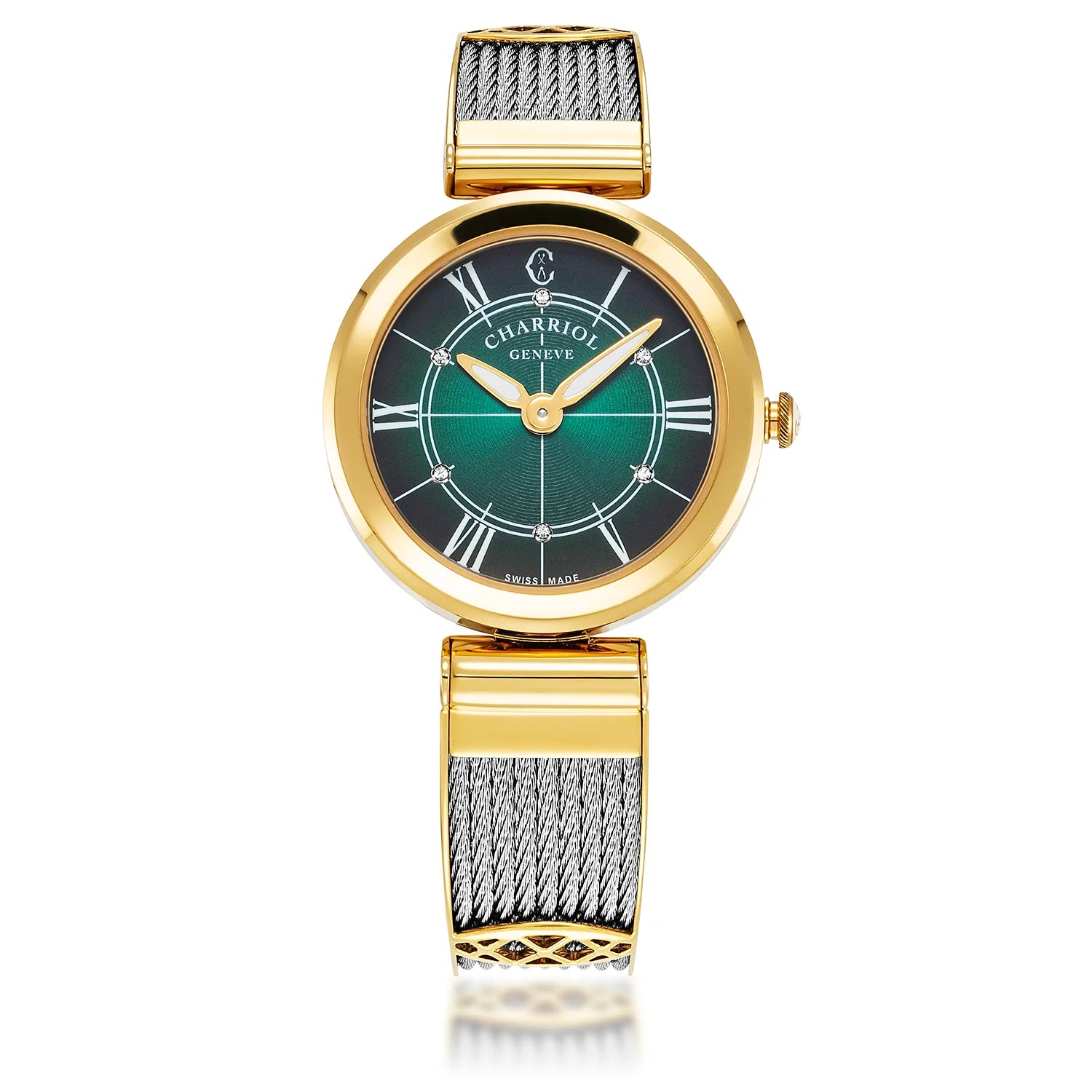 Forever Watch Green and Yellow Gold - Charriol Geneve -  Watch