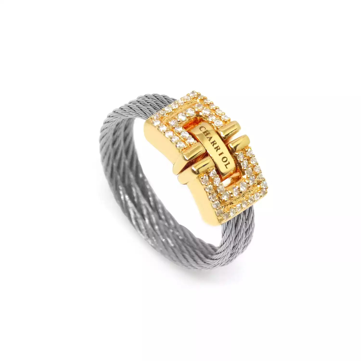 Steel_Gold 18KT with 54 Diamonds 0.21ct