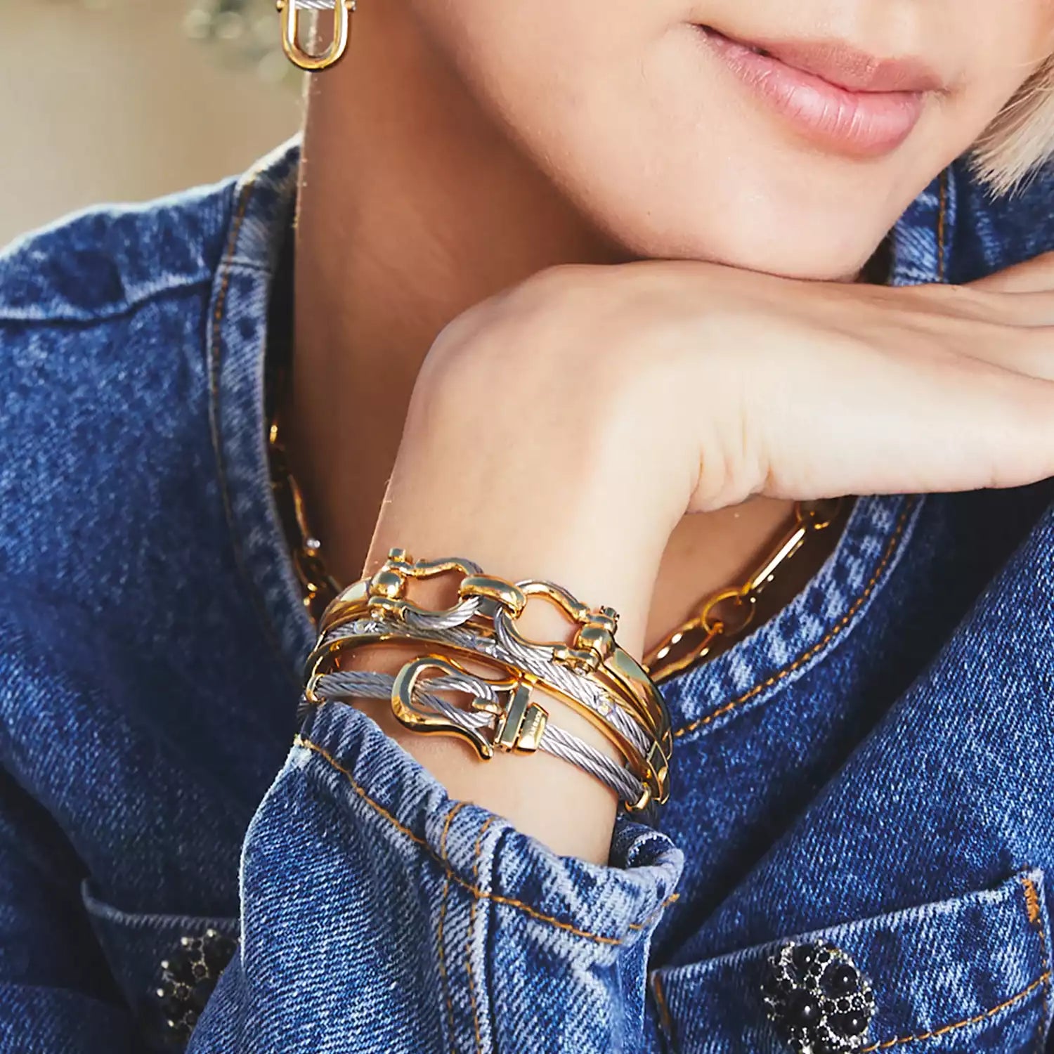 St. Tropez Mariner Shackle Bangle Charriol