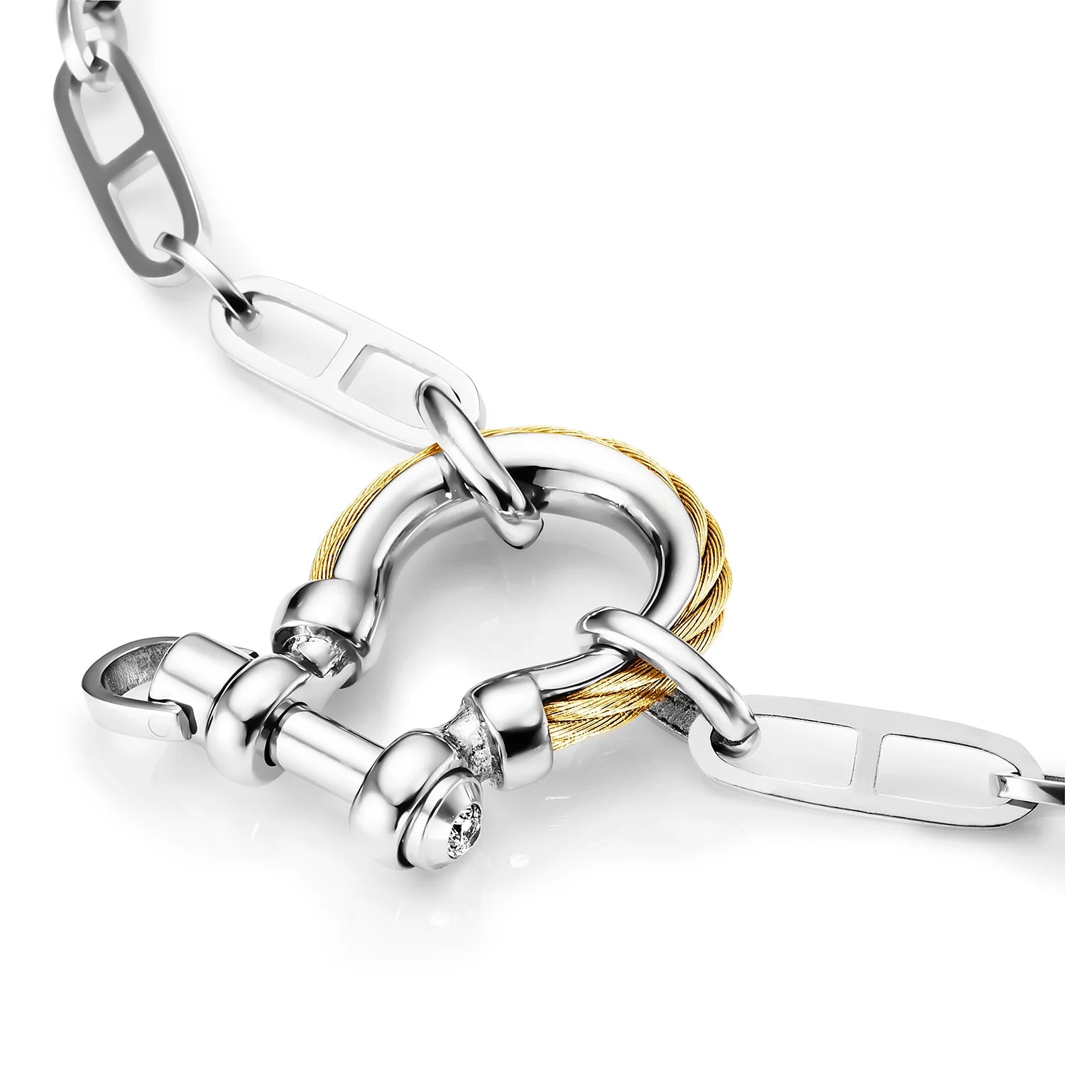 Steel_Yellow Gold_40cm to 45cm